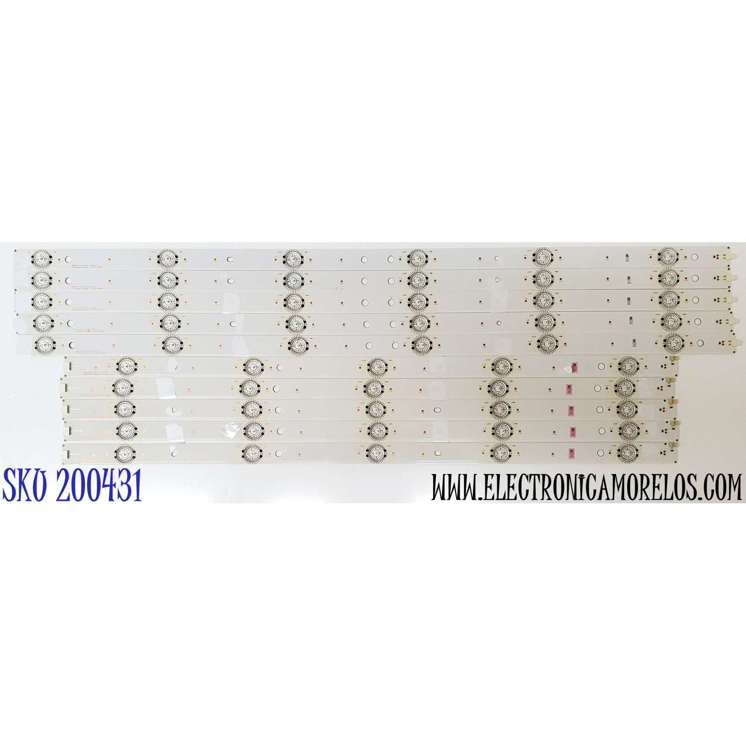 KIT DE LED'S PARA TV SONY ((10 PIEZAS)) / NUMERO DE PARTE SVG600A13 / SVG600A13_REV06_L-TYPE_140513 / SVG600A13_REV06_R-TYPE_140513 / 60D3503V1W5C1B57317M / 60D3503V1W6C1B66917M / 20210324 / PANEL S600FHB-1 / MODELO KDL-60R510A