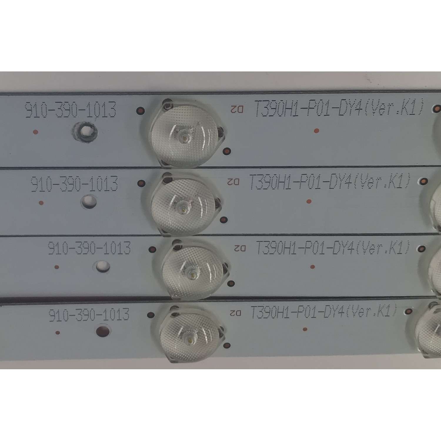 KIT DE LEDS PARA TV SEIKI ORIGINAL 4 PIEZAS / NUMERO DE PARTE IC-C-CNCF39D476  / 910-390-1013 / T390H1-P01-DY4 VER.K1 / T390H1-P01-DY4 (VER.K1) / PANEL T390H1-P01-DY4 / MODELO SE39UY04-1 - Imagen 4
