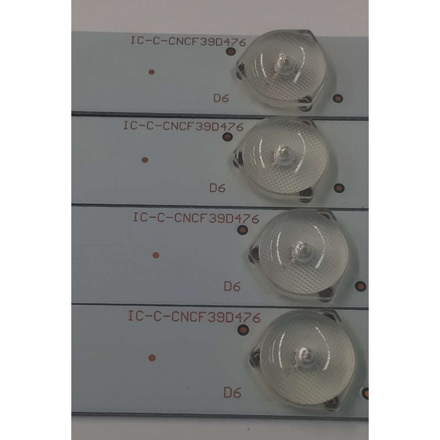 KIT DE LEDS PARA TV SEIKI ORIGINAL 4 PIEZAS / NUMERO DE PARTE IC-C-CNCF39D476  / 910-390-1013 / T390H1-P01-DY4 VER.K1 / T390H1-P01-DY4 (VER.K1) / PANEL T390H1-P01-DY4 / MODELO SE39UY04-1 - Imagen 2