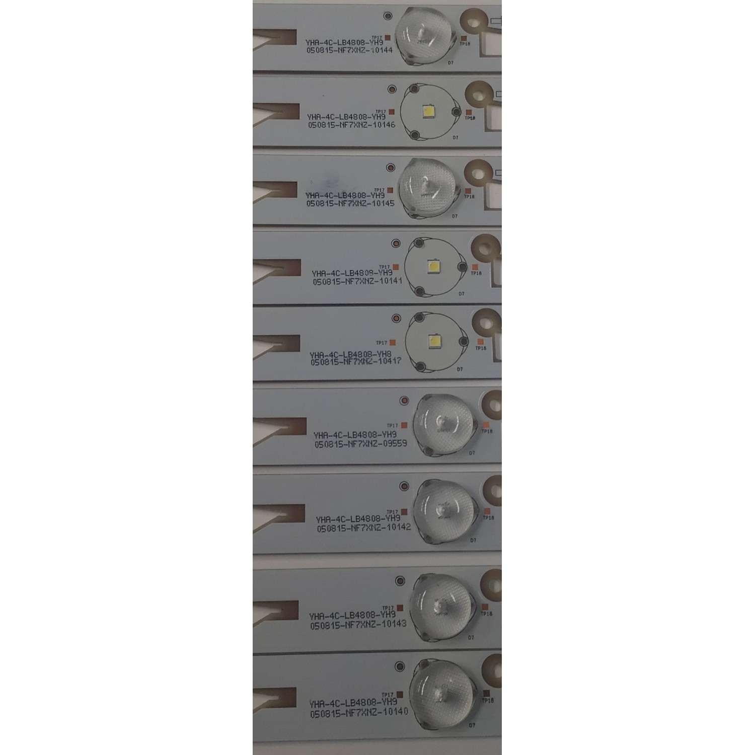KIT DE LEDS PARA TV TCL ORIGINAL 9 PIEZAS / NUMERO DE PARTE TMT_48S4600_3030C / TMT_48S4600_3030C_8S1P / TMT_48S4600_3030C_3D_9X8 / TMT_48S4600_3030C_8S1P REV.V6 / 4S1PX2 REV.V7 / PANEL LVF480ND2L / MODELO 48FS3700 / 48FS4610 / 48FS4690 / L48F3310-3D - Imagen 2
