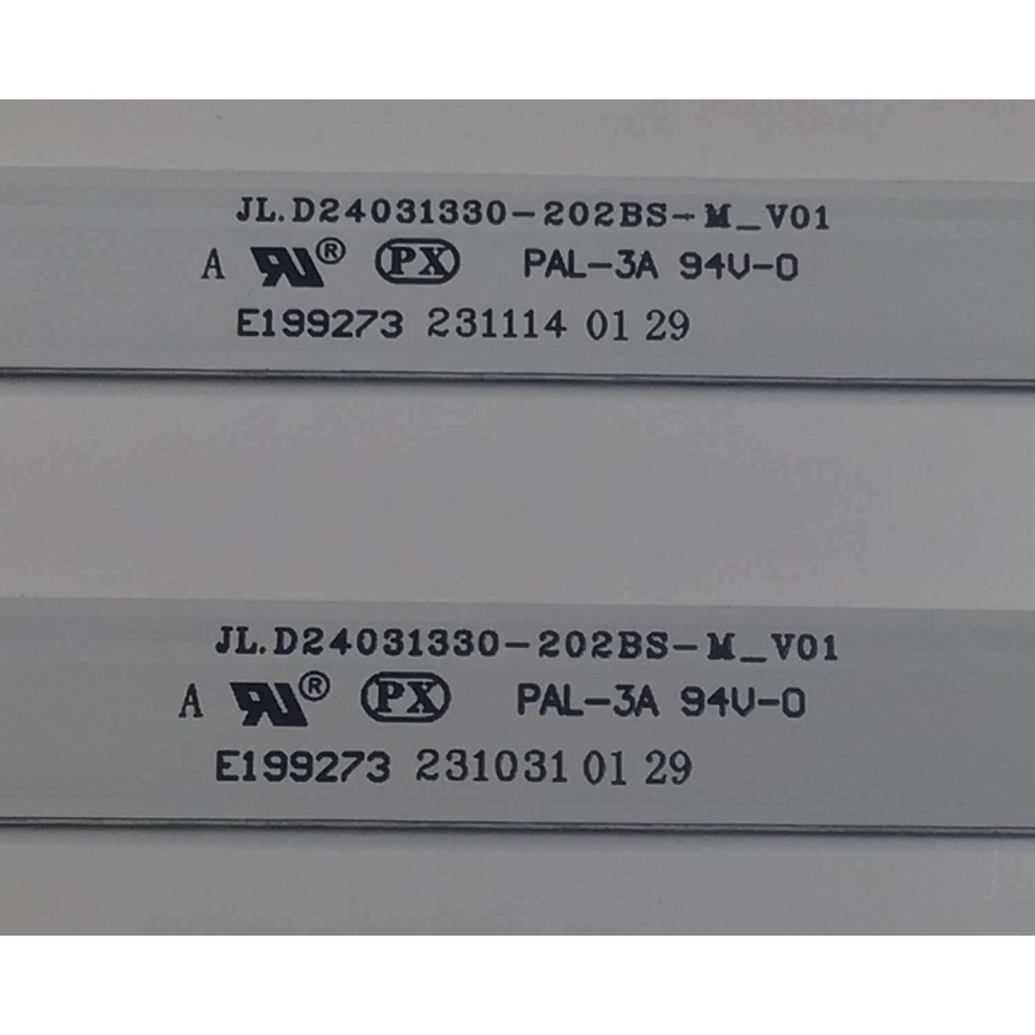 KIT DE LEDS PARA TV VIZIO ORIGINAL 2 PIEZAS / NUMERO DE PARTE JL.D24031330-202BS-M / JL.D24031330-202BS-M_V01 / 231031 01 29 / 231114 01 29 / PANEL V236HJ1-D03 RV.C1 / MODELO D24F-J09 / D24F-J09 LINI1PZ - Imagen 2