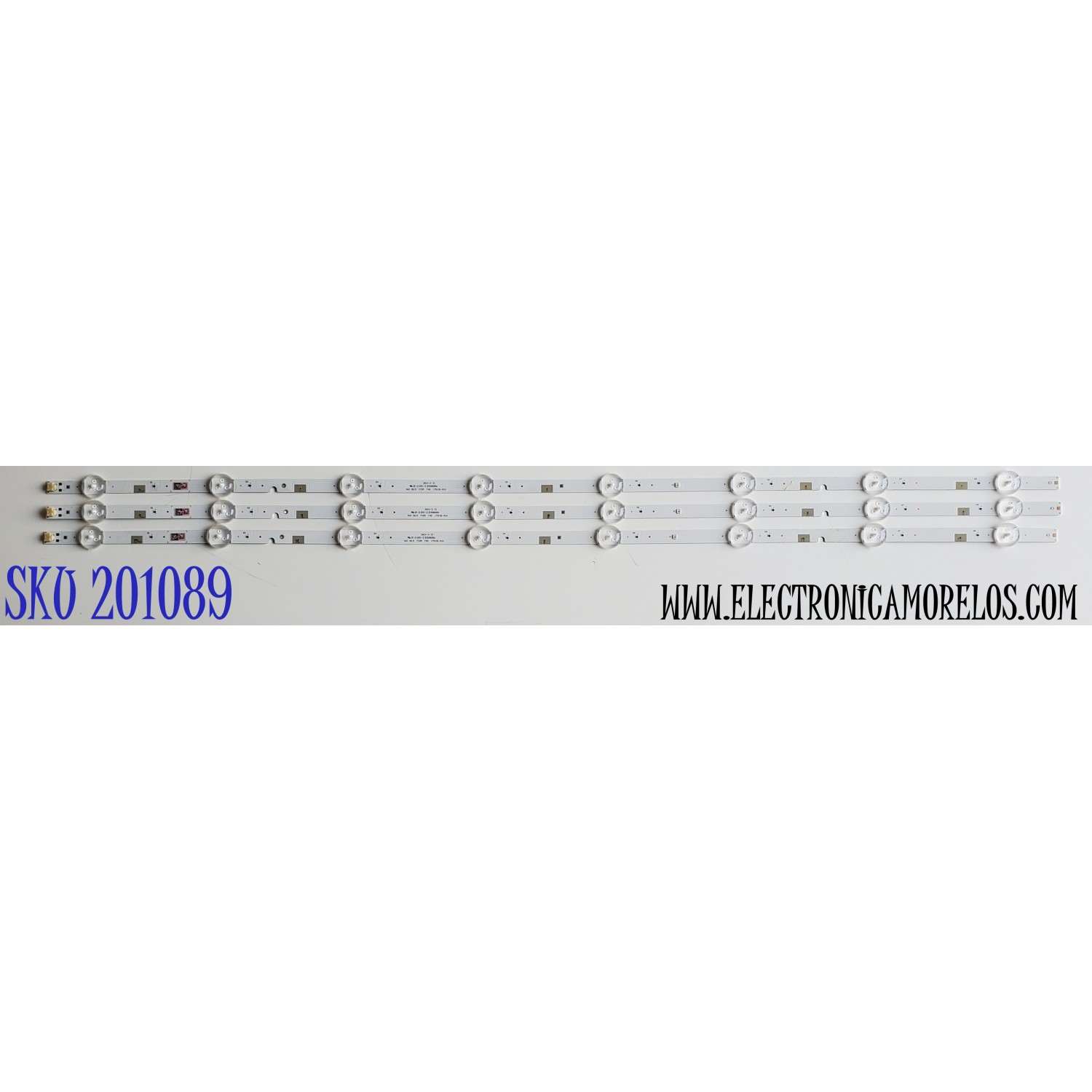 KIT DE LED`S PARA TV SAMSUNG (3 PIEZAS) / BN96-37622A / SVC 39.5 FCOM FHD 170109-R00 / PANEL´S CY-JM040BGNV1H JW28 / CY-JM040BGNV4H / MODELOS UN40M5300AFXZA DA01 / UN40N5200AFXZA DA04