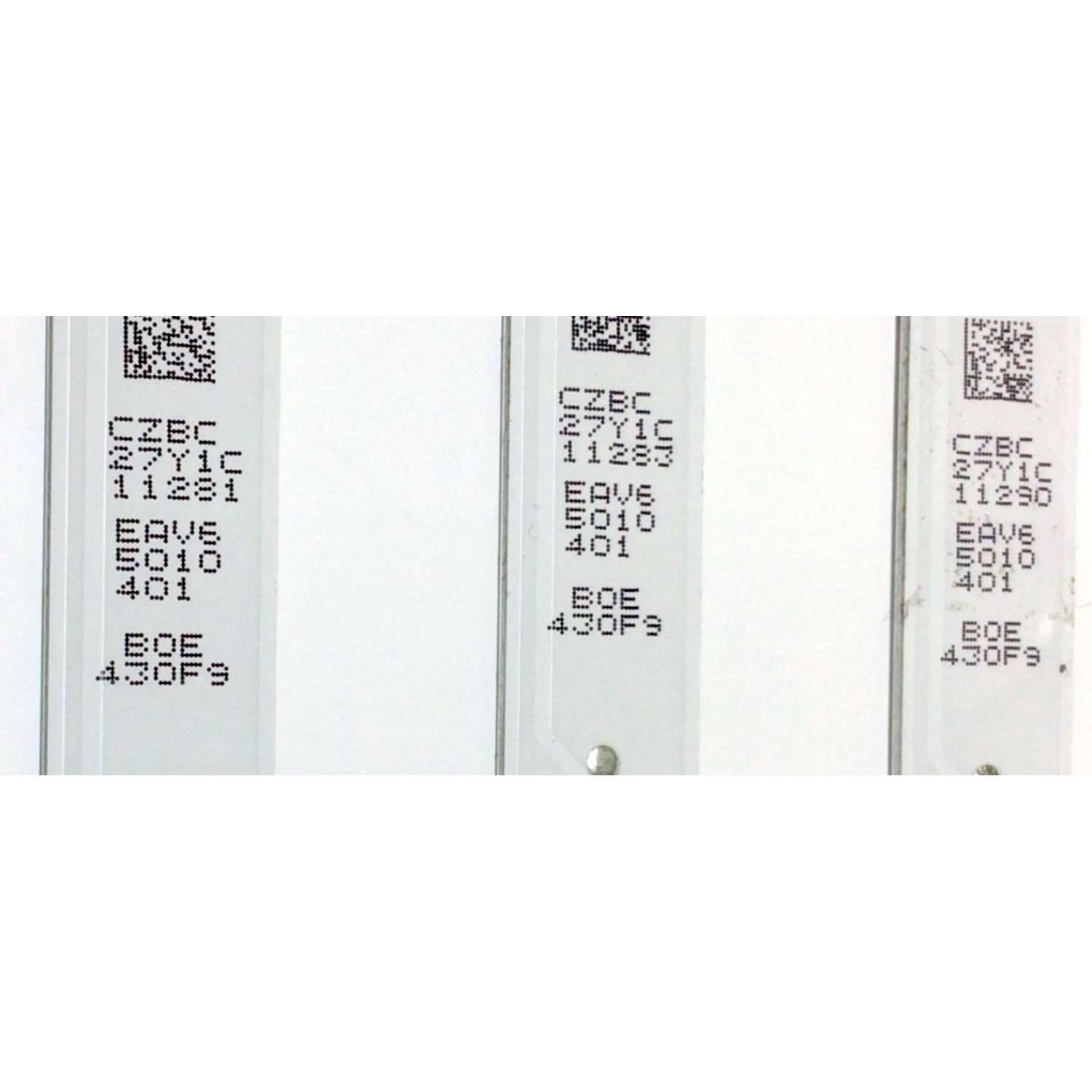 KIT DE LED'S PARA TV LG (5 PIEZAS) / NUMERO DE PARTE EAV65010401 / SSC_Y21 SLIM TRIDEN 43UP80_S / SSC_Y21 SLIM TRIDEN 43UP80_BOE_PTN0.6_REV00_200722 / PANEL NC430TQG-AB / MODELO 43UP8000PUA / 43UP8000PUA.BUSFLJM - Imagen 2