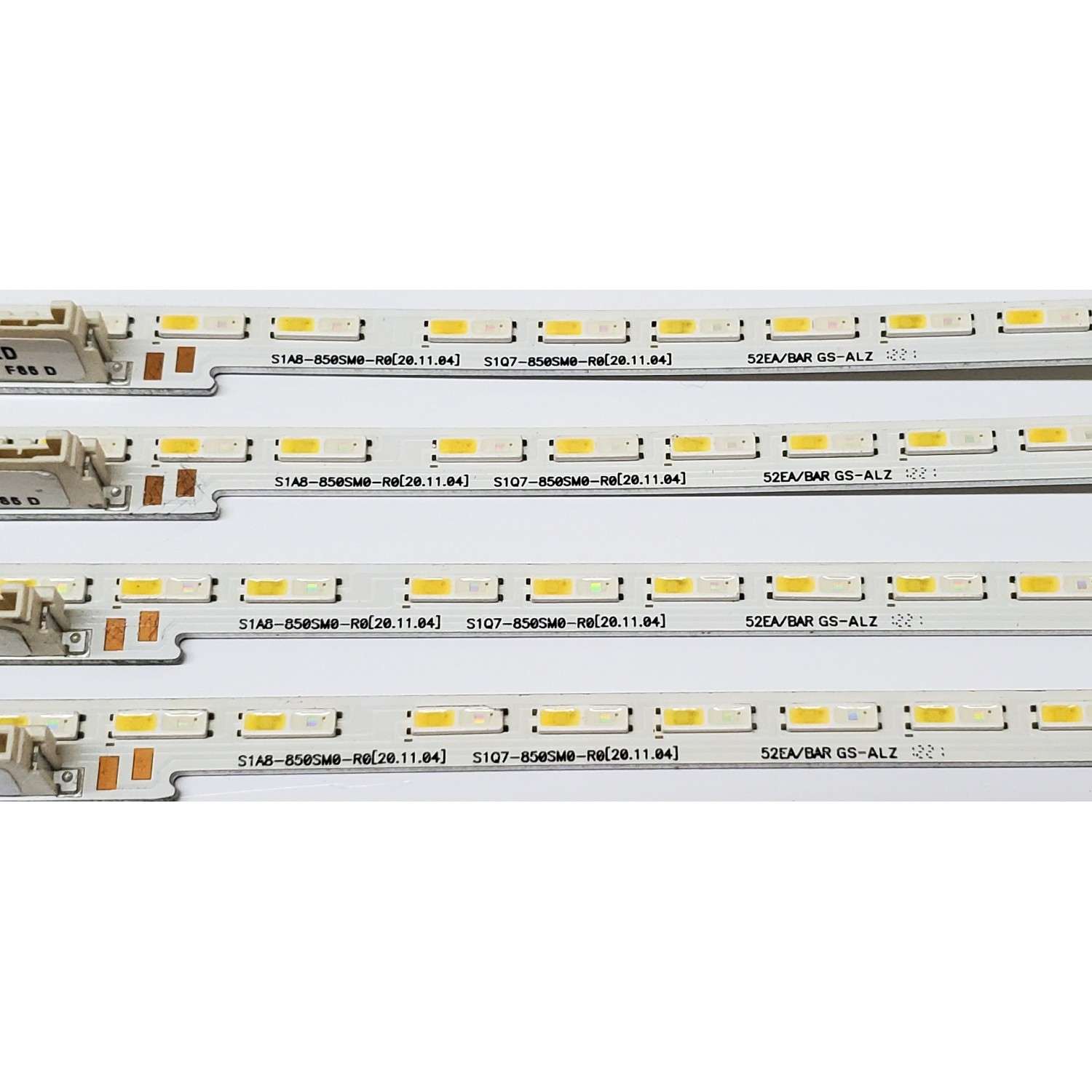 KIT DE LED'S PARA TV SAMSUNG QLED ((4 PIEZAS)) / NUMERO DE PARTE S1A8-850SM0-R0 / S1Q7-850SM0-R0 / 52EA/BAR / MODELOS QN85LS03 / QA85Q60 / QA85Q70 / QE85LS03 / QE85Q60 / QE85Q70 / QE85Q77 / QN85Q60 / QN85Q70 / QN85Q72 / MAS MODELOS EN DESCRIPCIÓN - Imagen 2