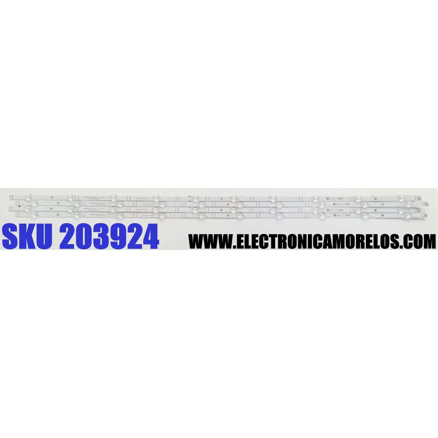 KIT DE LEDS PARA TV HISENSE ORIGINAL 4 PIEZAS / NUMERO DE PARTE JL.D550A1330-003BS-M_V01 / HD550Y1U62-T0L6 / 2021020401 / 1258694 / MODELOS 55R6G / 55A6G / 55R6095G5 / 55R6070G / 55E7HQ / 55A6H / 55A65H / 55R7G5 / 55A7GV / 55C350KU / 55C350LU