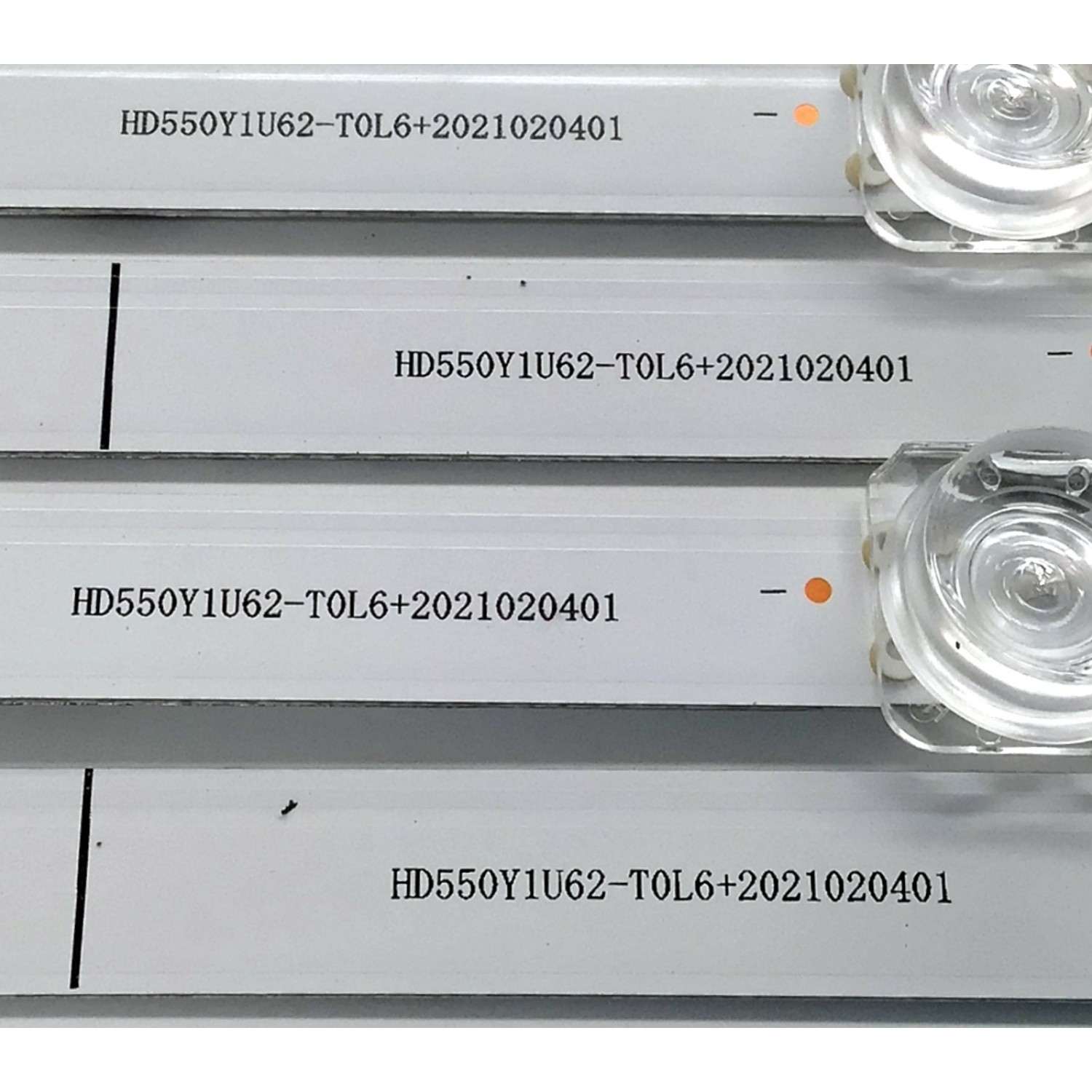 KIT DE LEDS PARA TV HISENSE ORIGINAL 4 PIEZAS / NUMERO DE PARTE JL.D550A1330-003BS-M_V01 / HD550Y1U62-T0L6 / 2021020401 / 1258694 / MODELOS 55R6G / 55A6G / 55R6095G5 / 55R6070G / 55E7HQ / 55A6H / 55A65H / 55R7G5 / 55A7GV / 55C350KU / 55C350LU - Imagen 4