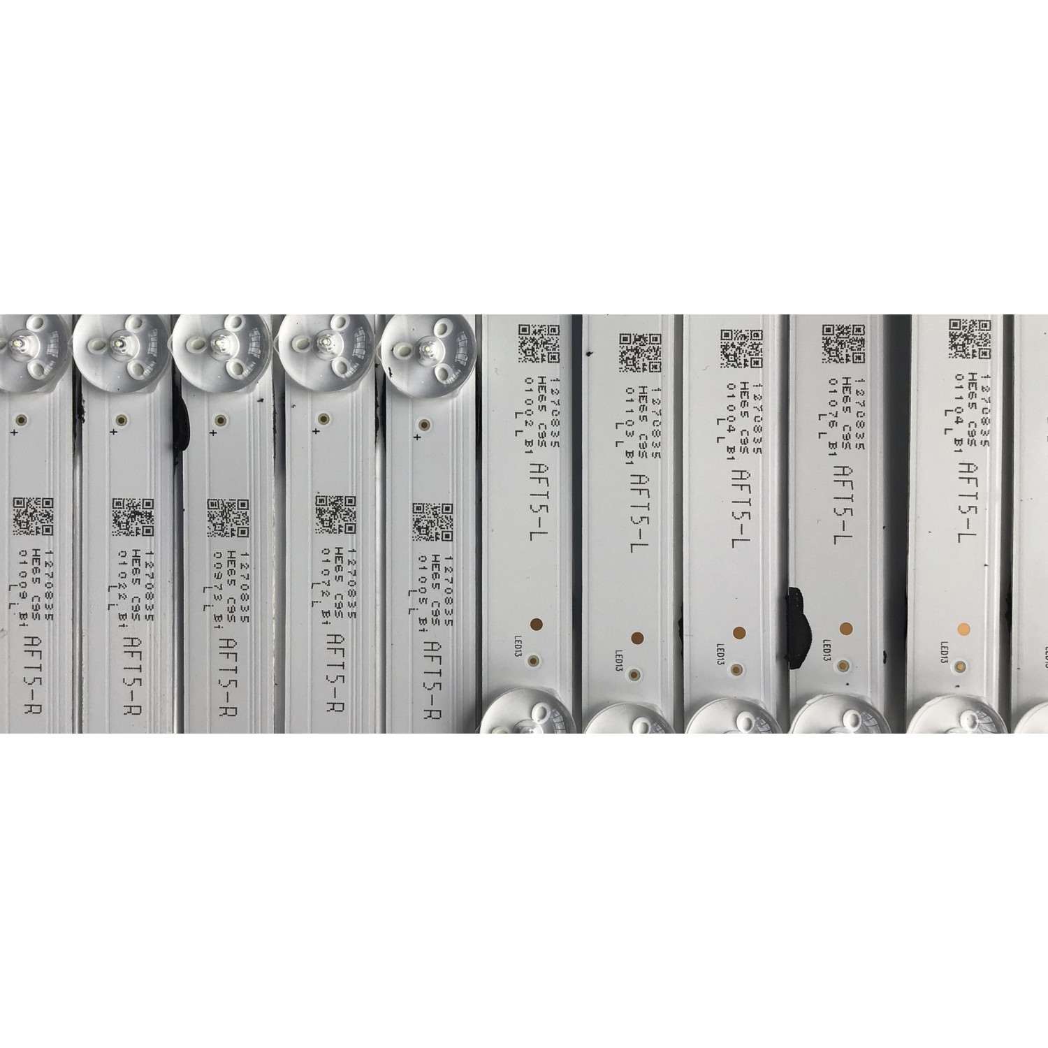 KIT DE LEDS PARA TV HISENSE (15 pz INCOMPLETO, ORIGINALMENTE CONSTA DE 16 PZ )/ NUMERO DE PARTE LB65099 / HD650Y3U51-T0LA+2021102601+R / HD650Y3U51-T0LA+2021102601+L / 1270835 / PANEL HD650Y3U51-T0LA/S0/GM/ROH / MODELO 65U6H - Imagen 2
