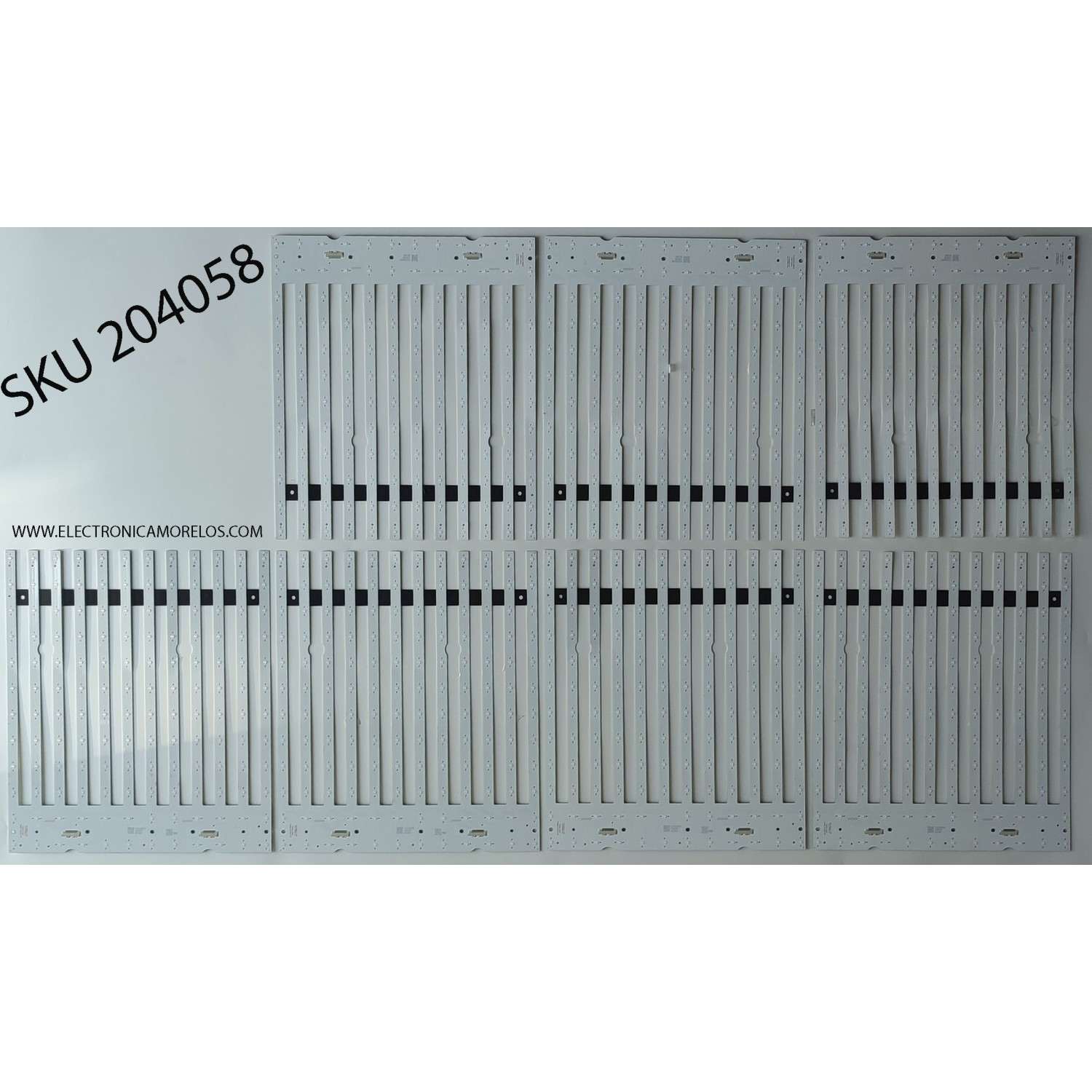 KIT DE LEDS PARA TV TCL ( 7 PZ ) / NUMERO DE PARTE 40-65CLED-DRB1LG / 11605-5000 / B0101-000414 / L527W3V2/004 / 221020 / PANEL ST6451D08-2 VER.2.1 / MODELO 65R655