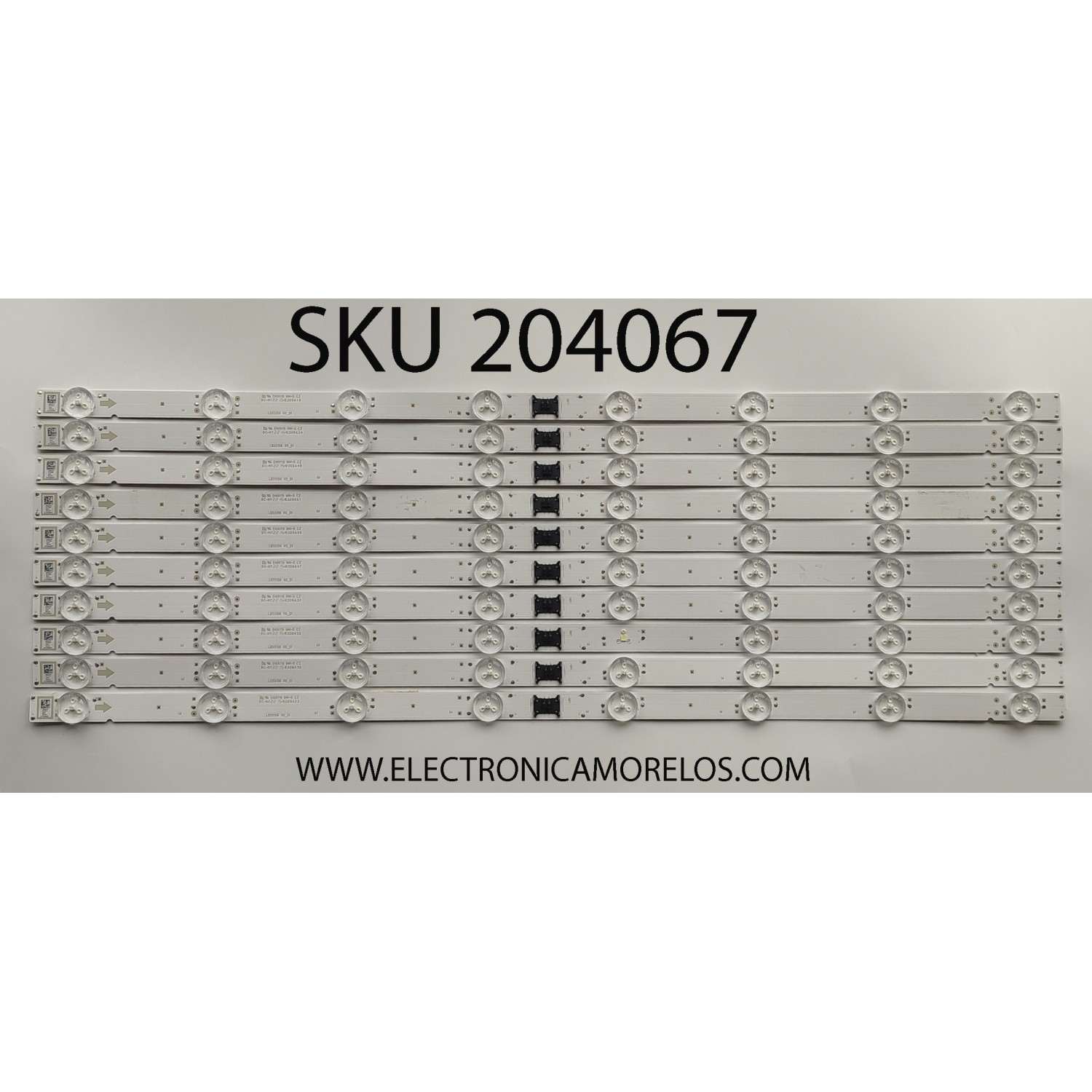 KIT DE LEDS PARA TV SONY (10 PZ) / NUMERO DE PARTE LB55156 V0_01 / 5515600001 / 027963 / PANEL YDCM055CCS11 / ST5461D11-B / MODELO KD-55X85K