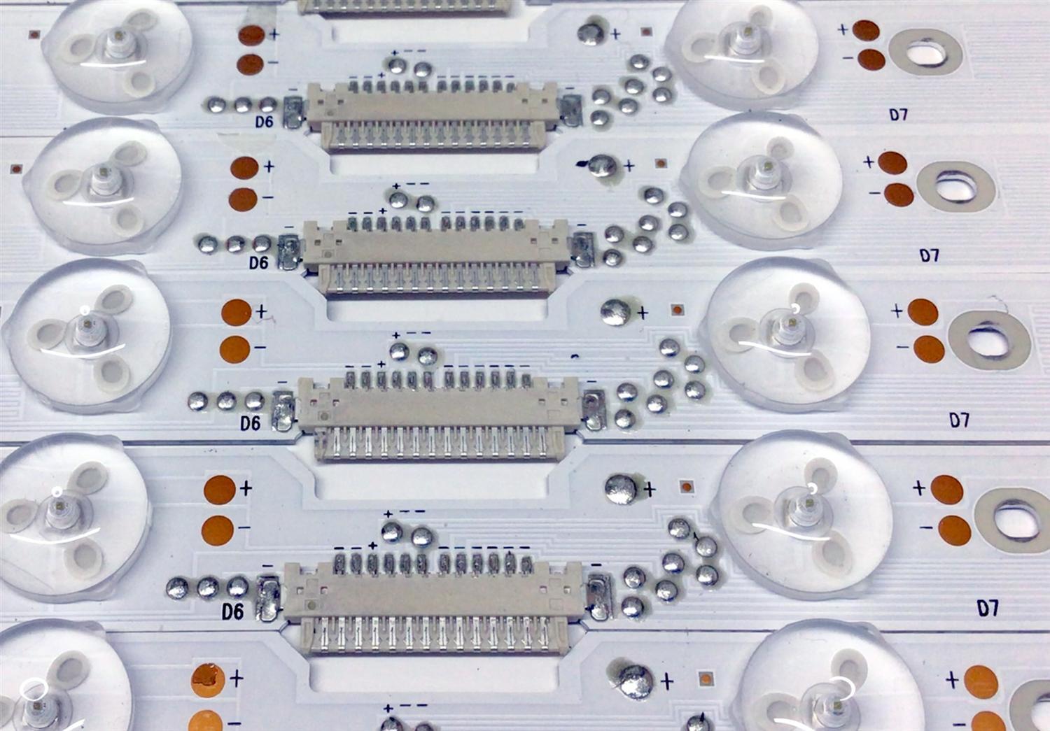 KIT DE LED'S PARA TV HISENSE (30 PIEZAS) / NUMERO DE PARTE LB7502B / HD750Y6Q52+2021022301+L / HD750Y6Q52+2021022301+R / MODELO 75" - Imagen 6