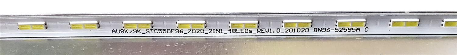LED PARA TV SAMSUNG ((1 PIEZA)) / NUMERO DE PARTE STC550F96 / BN96-52595A / BN61-17492A / AU8K/9K_STC550F96_7020_2IN1_48LEDs_REV1.0_201020 BN96-52595A C / Y21 55Q60A / PANEL CY-SA055HGHV1H / MODELOS UN55AU8 / UE55AU8 / UA55AU8 / (( MEDIDAS 1.21M x 15CM)) - Imagen 4