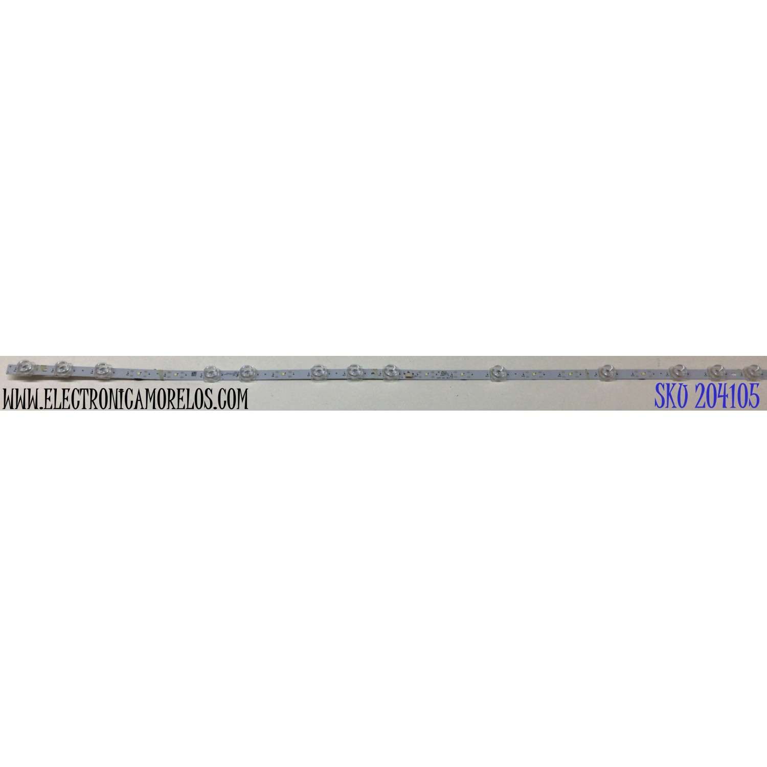 LED PARA TV TCL ((1 PIEZA)) / NUMERO DE PARTE 4C-LB4321-YH01J / 43F8 1X21 0813 V1 / 0402-2C59191981 / MODELO 43S434