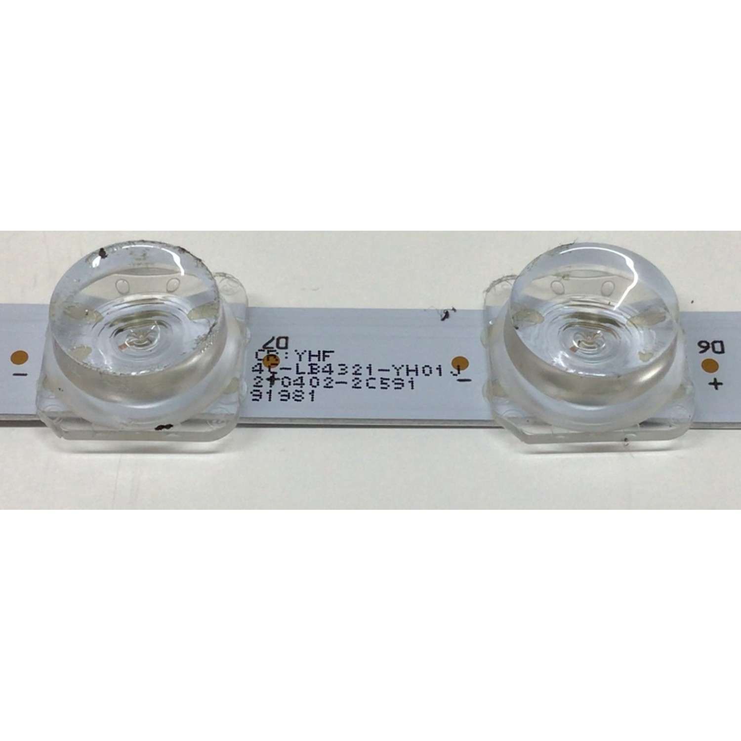 LED PARA TV TCL ((1 PIEZA)) / NUMERO DE PARTE 4C-LB4321-YH01J / 43F8 1X21 0813 V1 / 0402-2C59191981 / MODELO 43S434 - Imagen 2