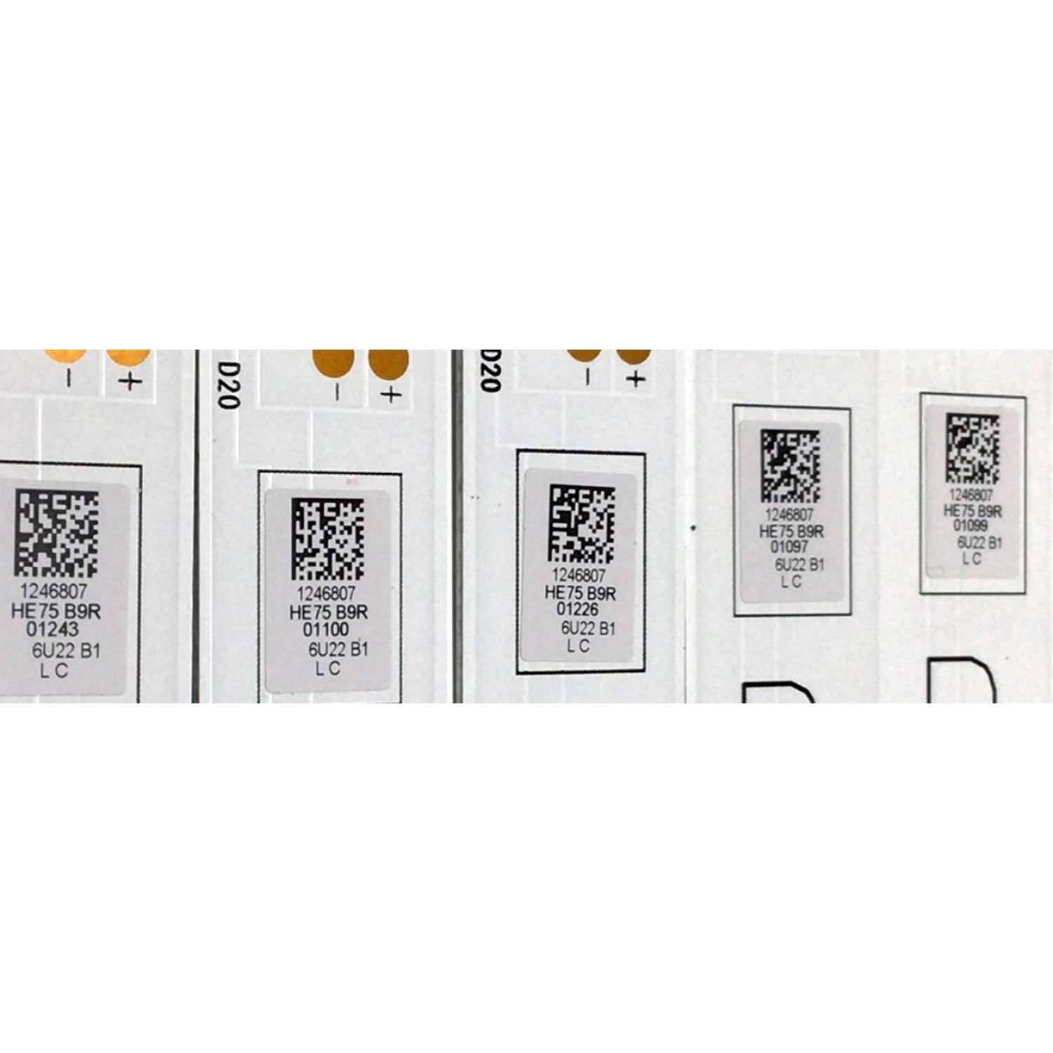 KIT DE LED'S PARA TV HISENSE (30 PIEZAS) / NUMERO DE PARTE LB7502B / HD750Y6Q52+2021022301+L / HD750Y6Q52+2021022301+R / MODELO 75" - Imagen 4