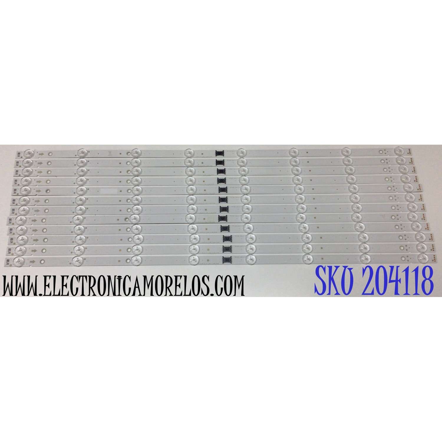 KIT DE LED'S PARA TV SONY (12 PIEZAS) / NUMERO DE PARTE LM41-01109A / L3_HRS_F5_CWM_S8_2_R1.0_VBN_1.0 / U9T077 / PANEL YDCM065CCS11 / DISPLAY ST6451D03-8 VER.3.5 / MODELO KD-65X85K / KD65X85K