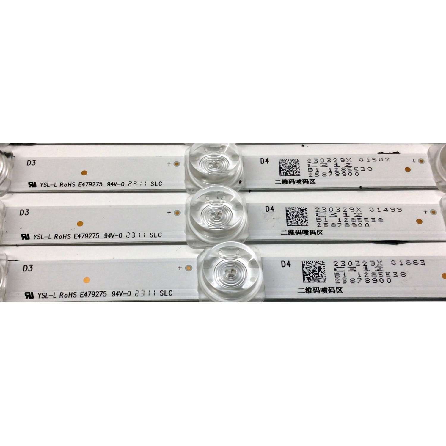 KIT DE LED'S PARA TV HISENSE ((6 PIEZAS)) / NUMERO DE PARTE CRH-BXK65H1U72C3030T0609278-REV1.5 / HD650H1U71-T0L1+2022070802+SVH650AT9 / HD650H1U71-T0L1 / SVH650AT9 / 1285538 / 25878900 / PANEL HD650H1U71-T0L1\S1\SM\ROH / MODELO 65A6KV - Imagen 3