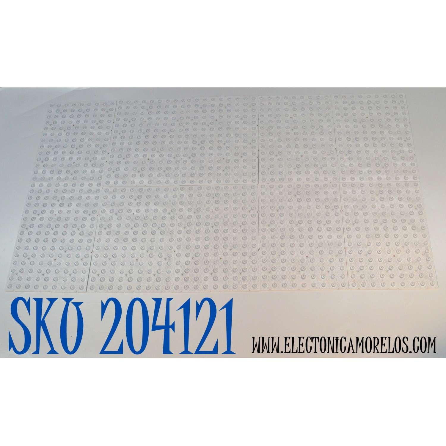 KIT DE LEDS ORIGINAL PARA TV SAMSUNG 10 PIEZAS / NUMERO DE PARTE BN97-16225A / BN41-02720A / K058P-156A / 19Y_Q900_55 / PANEL CY-RT055JLLV1H / MODELO QN55Q900RBF / QN55Q900RBF FB01 / QN55Q900RBF FC04