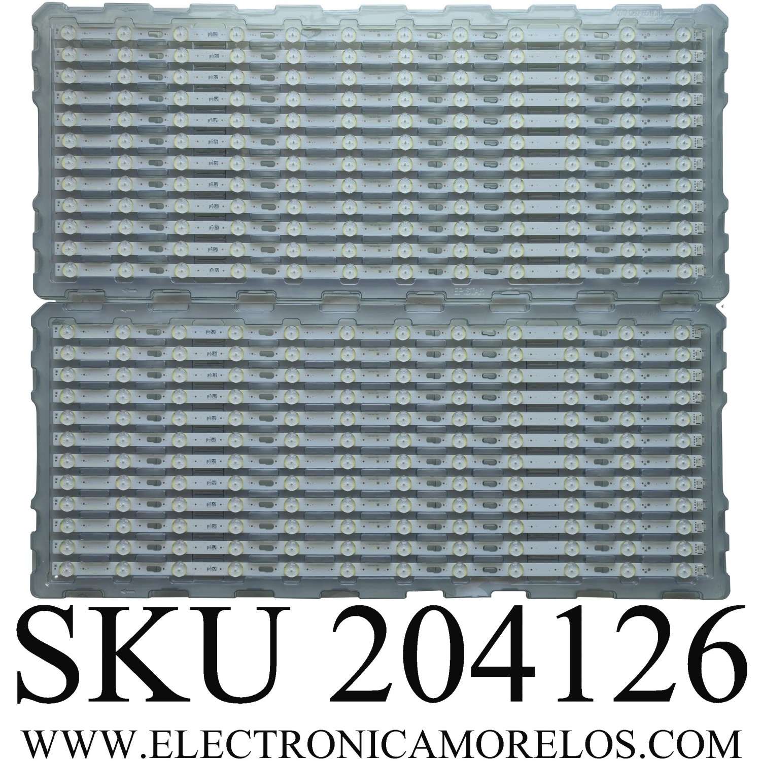KIT DE LEDS PARA TV SAMSUNG NUEVOS / 24 PZ ORIGINAL / NUMERO DE PARTE BN96-48089A / LM41-00705A / L1_Q80_F5_FAM_S3(4)_R1.0_SCH_100_LM41-00705A / PANEL CY-TR065FLLV9H / MODELO QN65Q80RAFXZA FC04