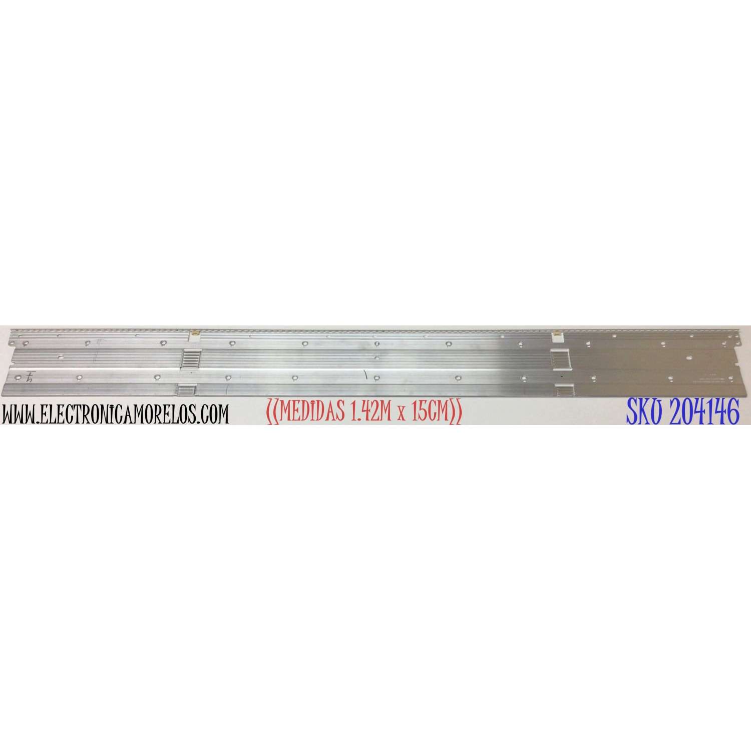 LED PARA TV SAMSUNG (1 PIEZA) / NUMERO DE PARTE BN96-50385A / L1_Q7060T_F5_DUM_S62(1)_R1.3_TC9_100_LM41-00859A / BN61-16157A / LM41-00859A / E306084 / BN61-16157A / Y19 Q60 65'' / PANEL CY-TR065FGHV4H / MODELOS QN65Q70TAFXZA / ((MEDIDAS 1.42M X 15CM))