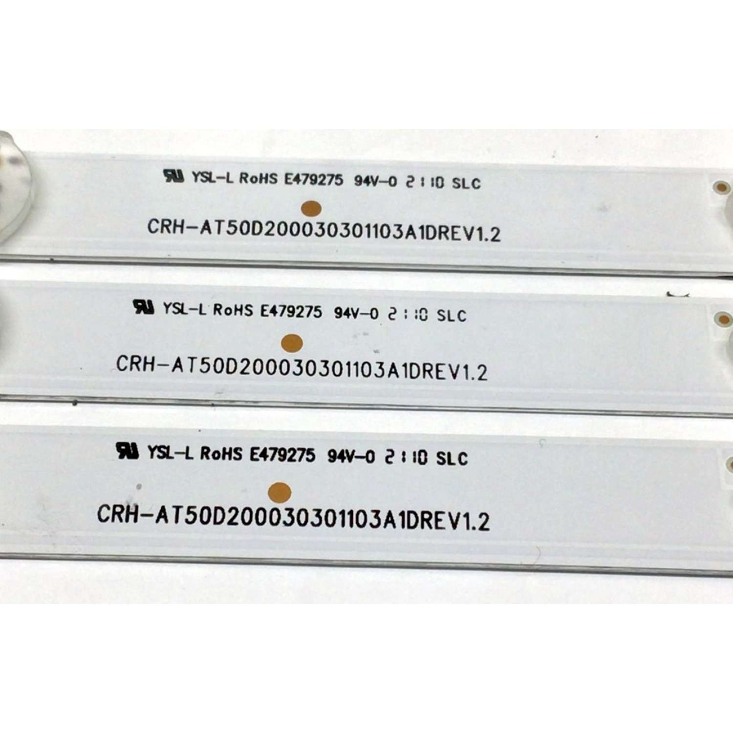 KIT DE LED'S PARA TV HKPRO (3 PIEZAS) / NUMERO DE PARTE 4C-LB500T-XR3 / AT50D200030301103A1DREV1.2 / 224521 / L04Y166HB2 / CRH-AT50D200030301103A1DREV1.2 / E479275 / MODELO HKP50UHD2 - Imagen 3
