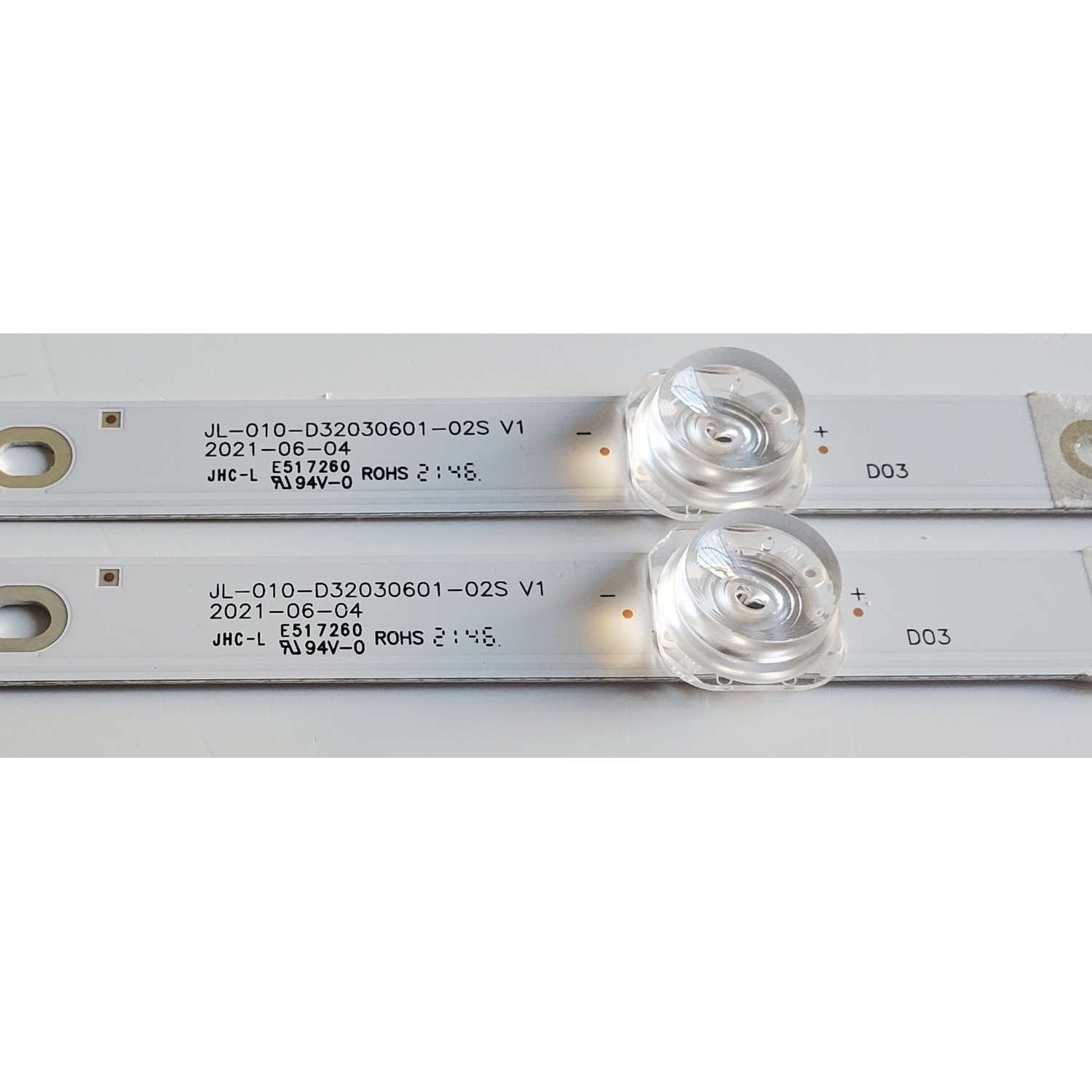 KIT DE LED'S PARA TV WINIA ((2 PIEZAS)) / NUMERO DE PARTE JL-010-D32030601-02S V1 / AE03032N060211 / Y170L05H / J211121S232856 / DISPLAY PT320AT02-2 / MODELO L32B9000QN - Imagen 4