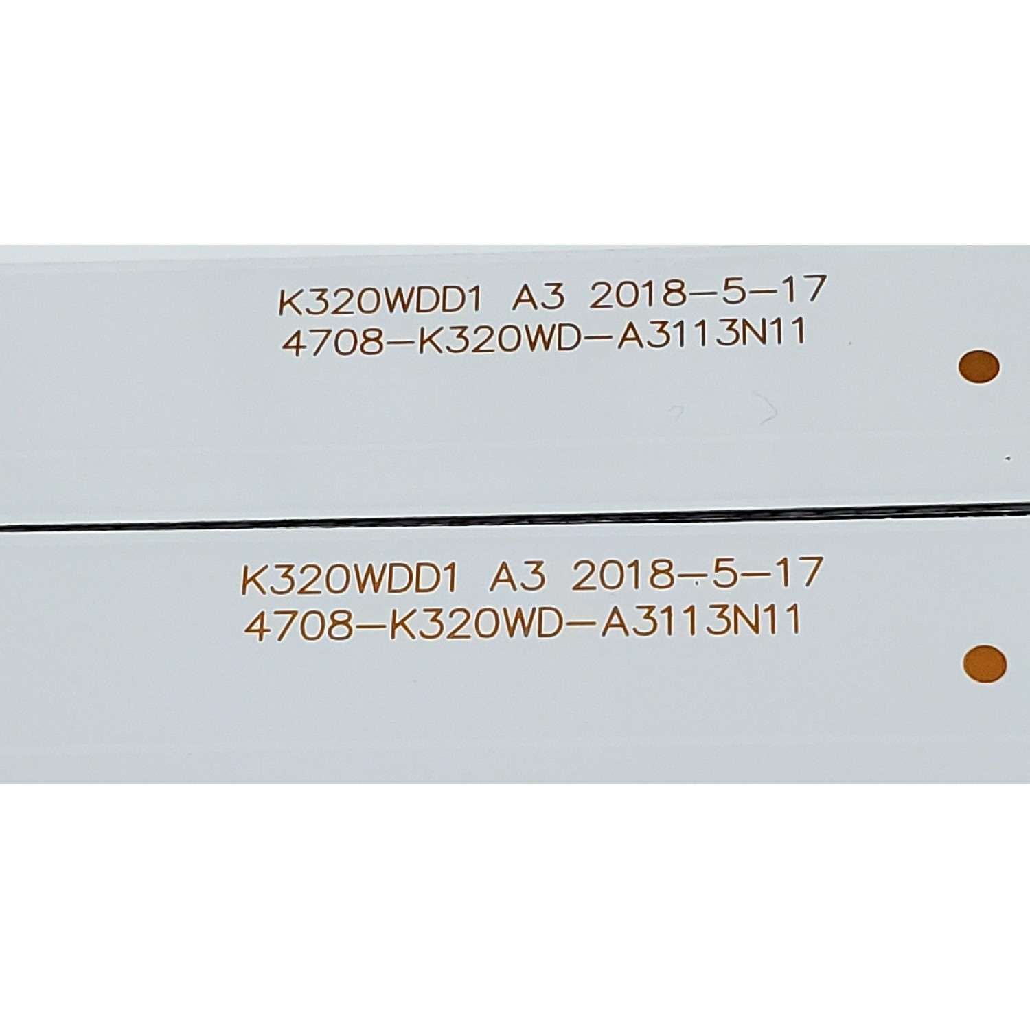 KIT DE LED'S PARA TV ACONATIC ((2 PIEZAS)) / NUMERO DE PARTE K320WDD1 / K320WDD1 A3 / 4708-K320WD-A3113N11 / 471R1P62 / K320WDD1 18C053 / L-2-B7-3 0B / MODELOS 32HS522AN / 32HS534AN - Imagen 3