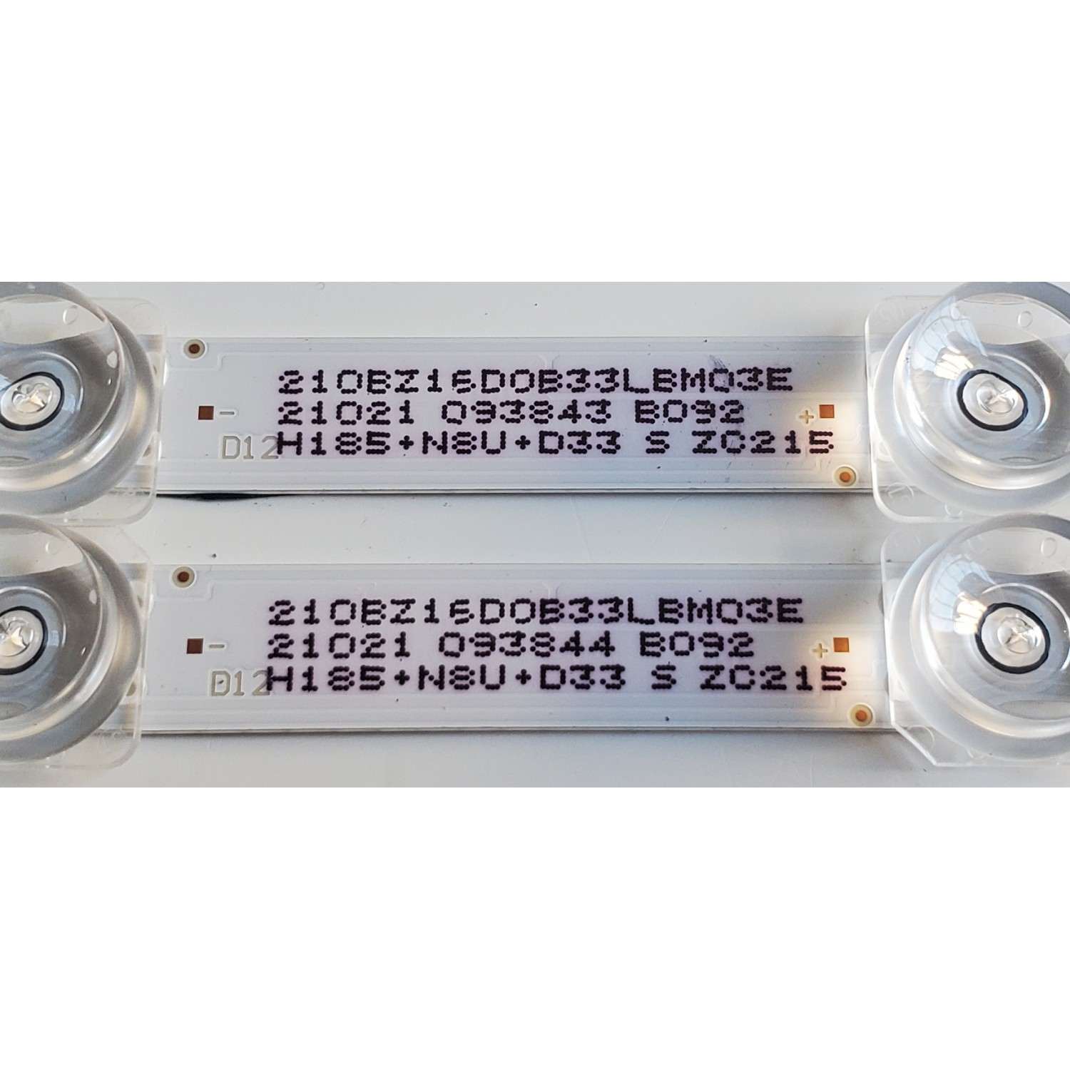 KIT DE LEDS PARA TV VIZIO ORIGINAL 2 PIEZAS / NUMERO DE PARTE LBM550M0802 / 210BZ16D0B33LBM03E / LBM550M0802-TN-1 / EVERLIGHT LBM550M0802-TN-1(HF)(O) / PANEL TPT550U1-QVN10.U / MODELO V555-J01 - Imagen 4