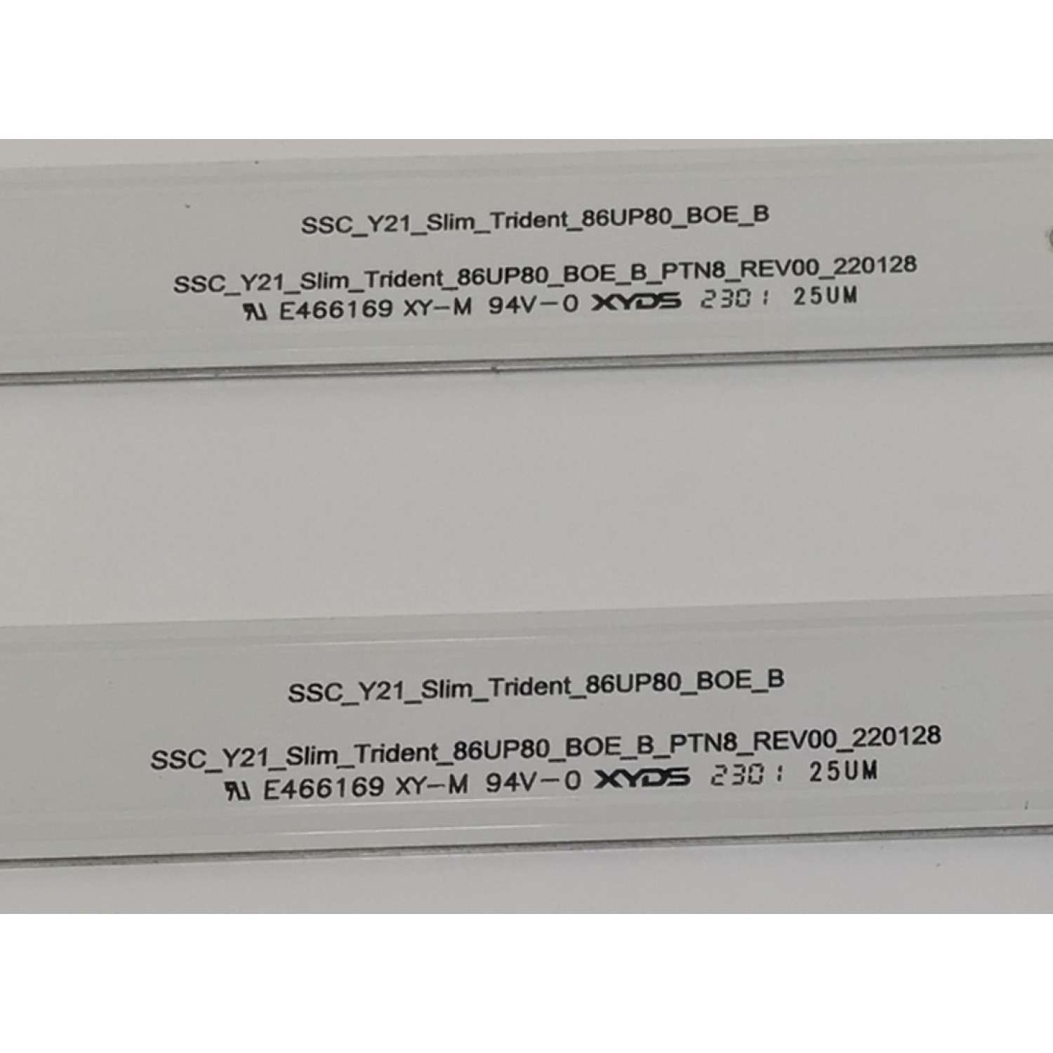 KIT DE LEDS PARA TV LG ORIGINAL 22 PIEZAS / NUMERO DE PARTE EAV65034401 / EAV65034501 /SSC_SLIM_TRIDENT_86UP80_BOE_A_PTN8_REV00_220128 / SSC_SLIM_TRIDENT_86UP80_BOE_B_PTN8_REV00_220128 / PANEL NC860TQF-VBLH2 / MODELO 86UQ9050PSC / 86UQ7070ZUD - Imagen 8