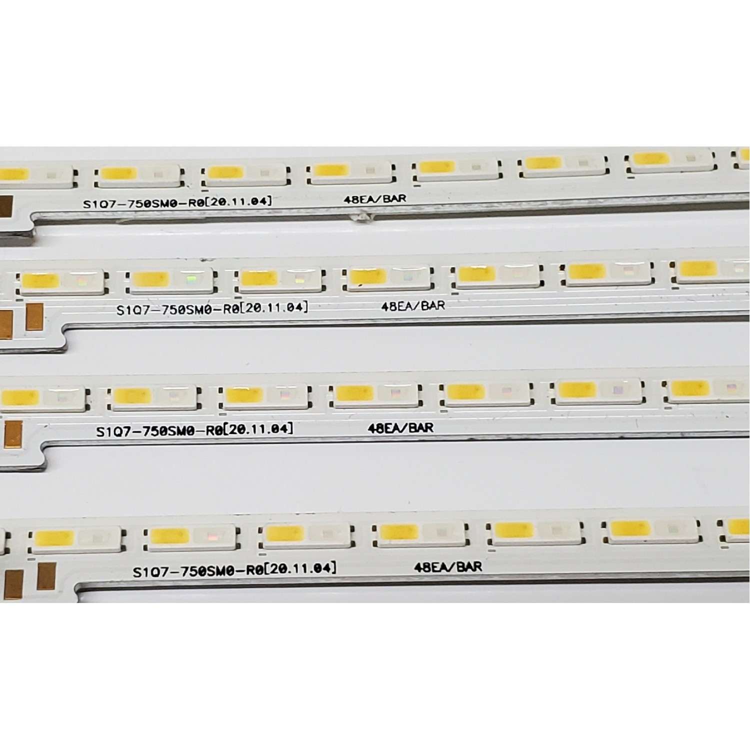 KIT DE LED'S PARA TV SAMSUNG ((4 PIEZAS)) / NUMERO DE PARTE S1Q7-750SM0-R0 / BN96-52601A / BN61-17499A / Y21 75Q70A / 48EA/BAR / BN61-17499A002 / PANEL CY-QA075FHV1H / MODELOS QN75LS03 / QN75LS03AAFXZA / QN75Q7D / QN75Q7DAAFXZA - Imagen 2