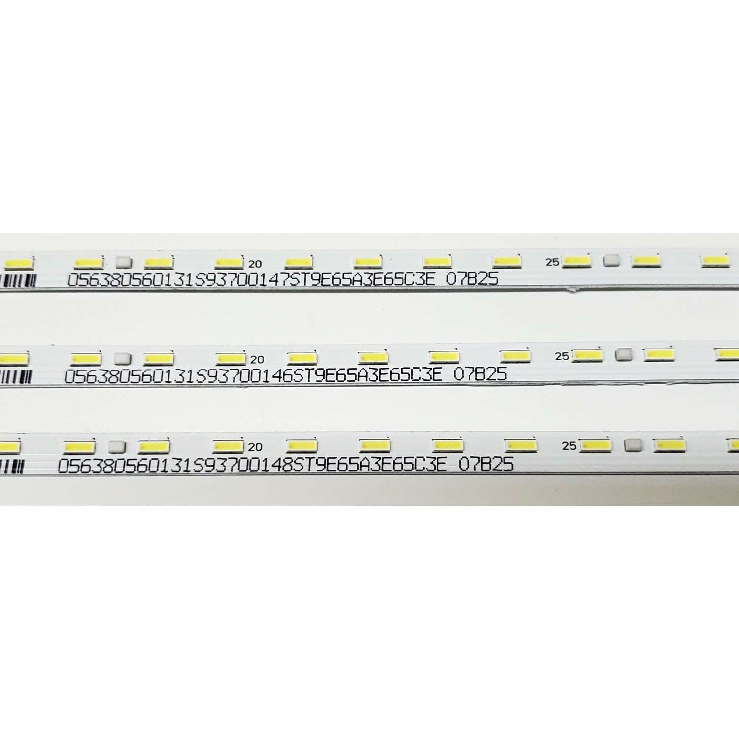 KIT DE LED'S PARA TV SONY ((3 PIEZAS)) / NUMERO DE PARTE STO750A36 / ST0750A36 / STO750A36_56LED_REV00_180731 / 734.05101.0001 / 056380560131S / V750QWME02 / MODELOS XBR-75X850G / XBR-75X850F / KD-75XG8505 / KD-75XG8596 / KD-75XF8596 - Imagen 2