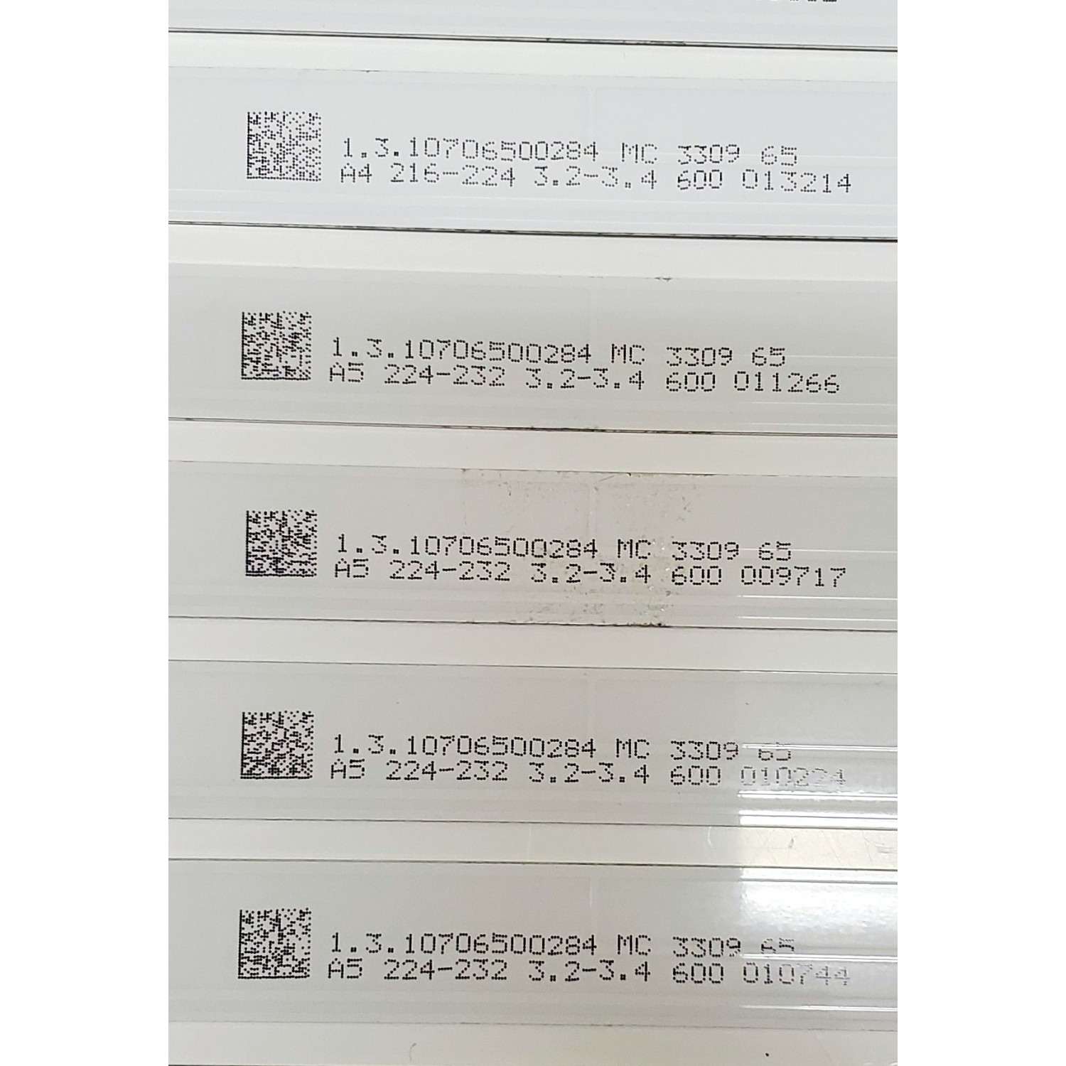 KIT DE LEDS ORIGINAL PARA TV EVL 12 PIEZAS / NUMERO DE PARTE MS-L4478 / MS-L4478 V4 / MS-L4478 V3 / 1.3.10706500284 / 1.3.10706500284 MC / E471763 / PANEL G650BD1QUB-19 / MODELO 65NE6900 / 65EVLS4 - Imagen 2