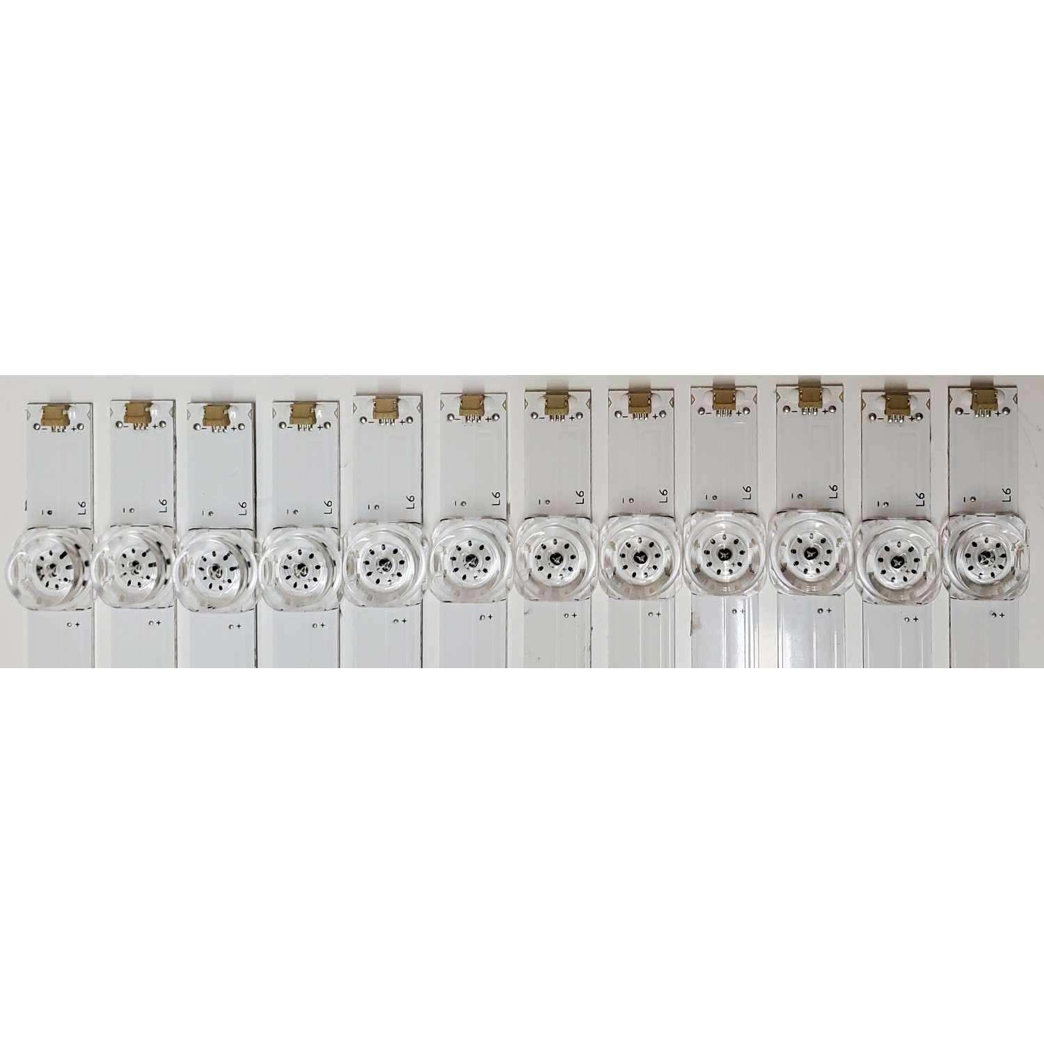 KIT DE LEDS ORIGINAL PARA TV EVL 12 PIEZAS / NUMERO DE PARTE MS-L4478 / MS-L4478 V4 / MS-L4478 V3 / 1.3.10706500284 / 1.3.10706500284 MC / E471763 / PANEL G650BD1QUB-19 / MODELO 65NE6900 / 65EVLS4 - Imagen 3