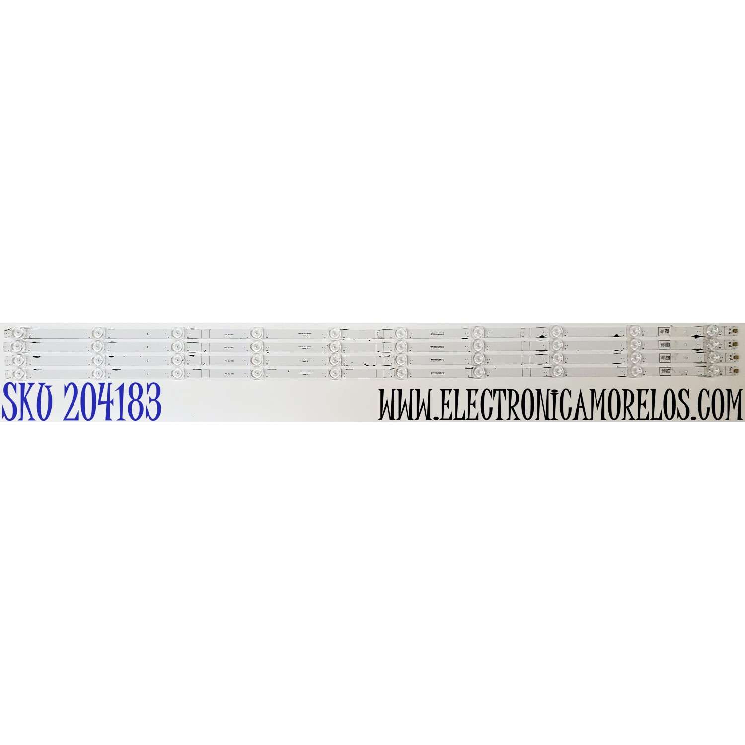 KIT DE LED'S PARA TV HISENSE QLED ((4 PIEZAS)) / NUMERO DE PARTE 1307181 / LB500A6. V0 / LB500A6 / HD500Y1U91-T0LG-2022110701 / E469119 / 8642A / PANEL HD500Y1U91-T0L2 / MODELOS 50R6G / 50A7K