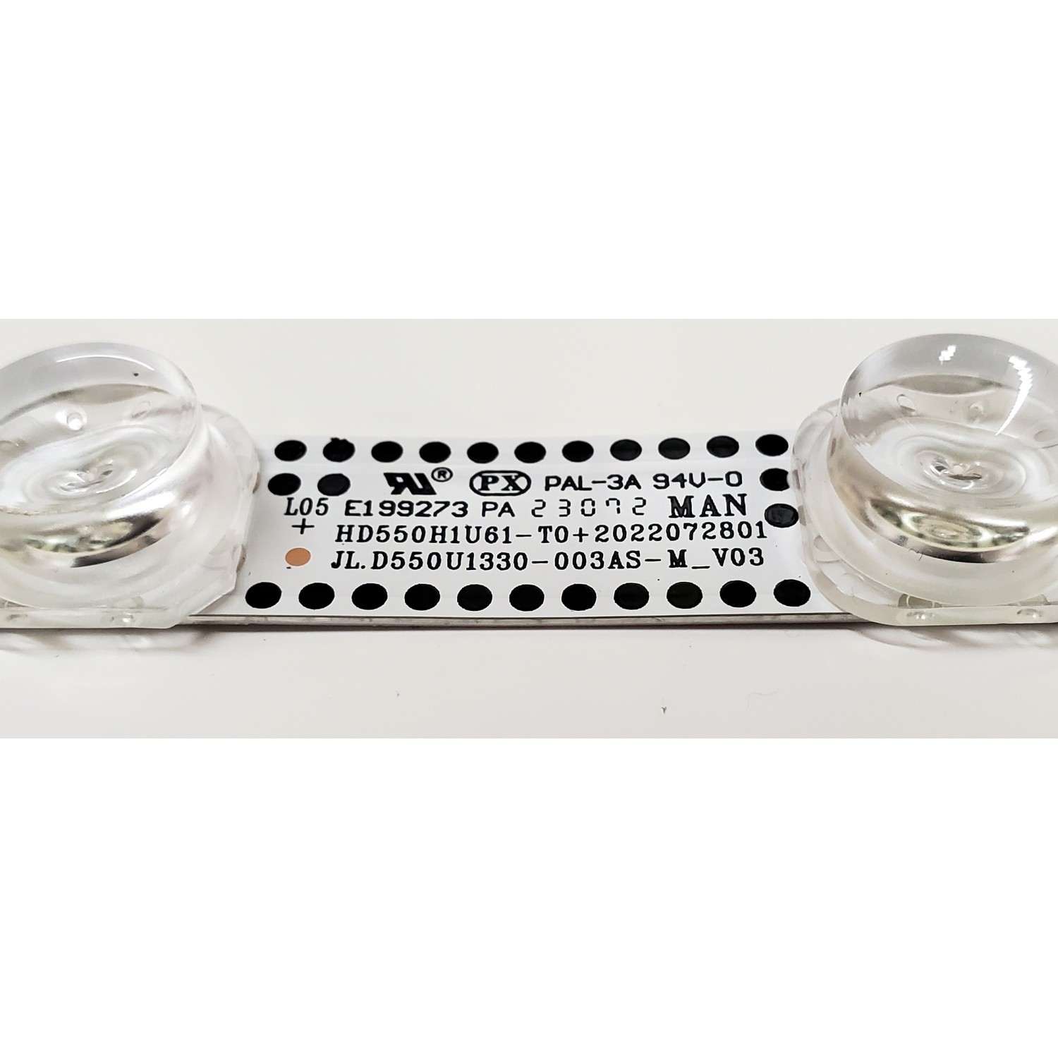 LED PARA TV HISENSE ((1 PIEZA)) / NUMERO DE PARTE JL.D550U1330-003AS-M_V03 / 1306672 / HD550H1U61-T0+2022072801 / HD550H1U61-T0 / 2022072801 / E199273 / PANEL HD550H1U61 / HD550H1U71-T0L3\S0\GM\ROH / DISPLAY HF550QUB-F20 / MODELO 55A6KV / 55A65KV - Imagen 2
