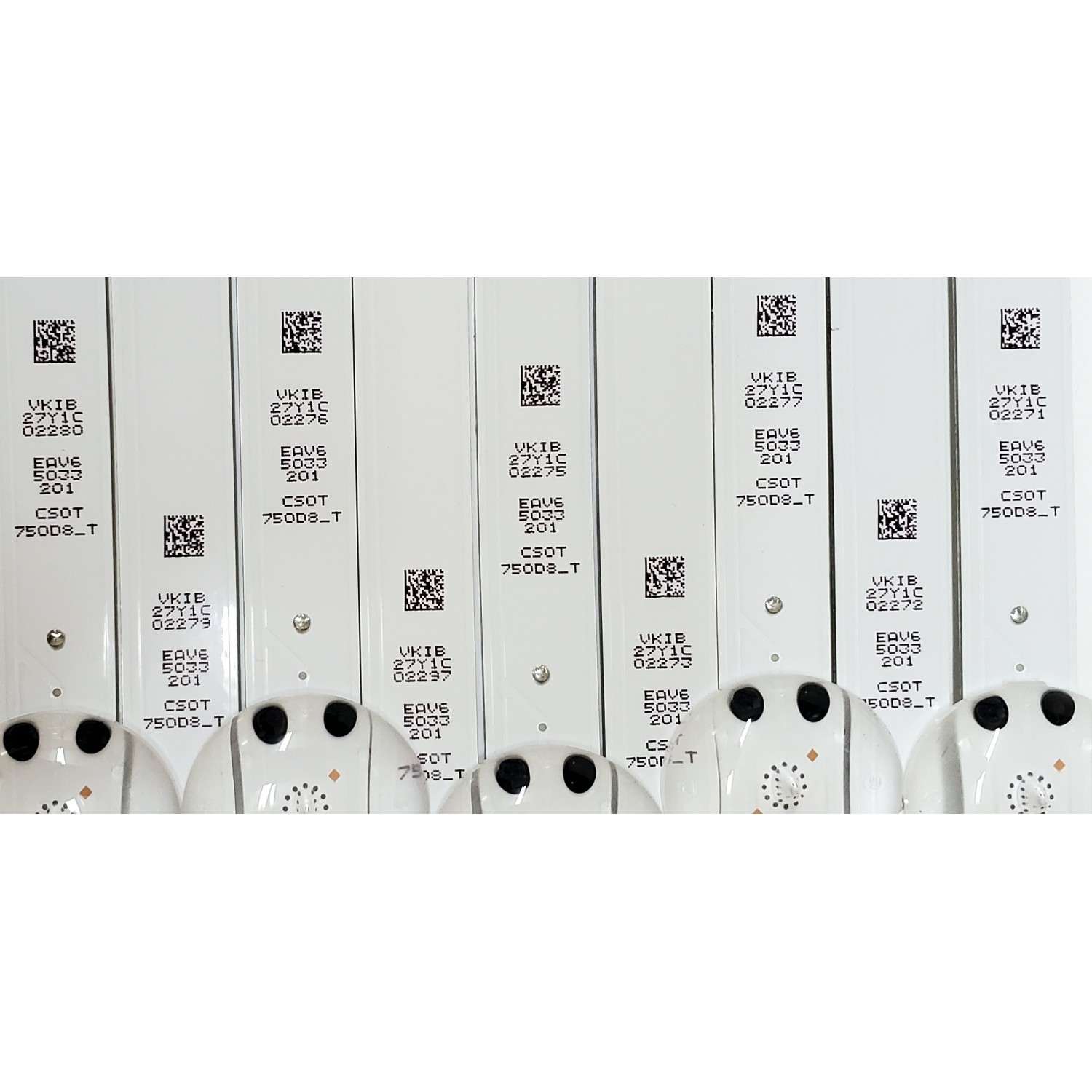 KIT DE LED'S PARA TV LG NANOCELL ((9 PIEZAS)) / NUMERO DE PARTE EAV65033201 / SSC_Y21_SLIM_TRIDENT_75NANO75_CS0T_S / SSC_Y21_SLIM_TRIDENT_75NANO75_CS0T_PTN0.6_REV00_210624 / CS0T 750D8_T / PANEL NC750TQG-VCKP1 / MODELO 75NANO75UQA / 75NANO75UQA.BUSCLKR - Imagen 3