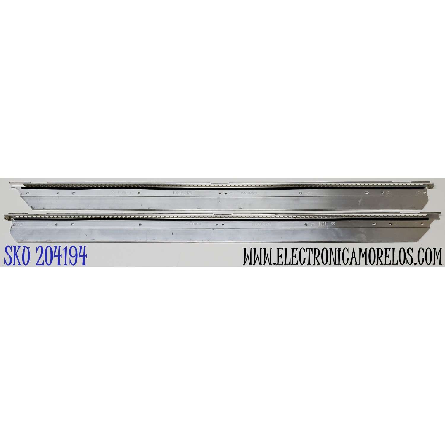 KIT DE LED'S PARA TV ((2 PIEZAS)) / NUMERO DE PARTE SLED_2011SLS55_GA_96_V2 / LJ64-03046A / LJ64-03047A / SLED_2011SLS55_GA_96_V2_L_REV0.1_100913 / SLED_2011SLS55_GA_96_V2_R_REV0.1_100913 / PANEL LTA550HW01 / MODELO 55"