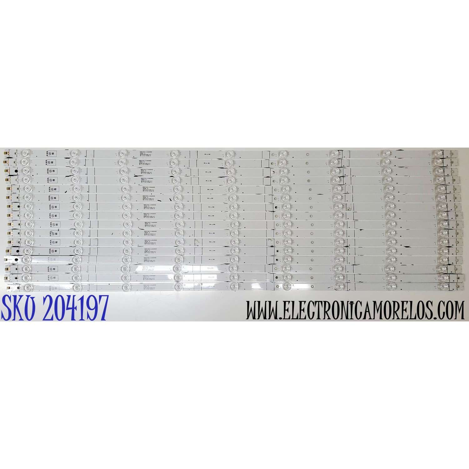 KIT DE LED'S PARA TV HISENSE ((16 PIEZAS)) / NUMERO DE PARTE LB8500L V0 / HD850Y3U51-L1+2022011201 / 1274509 / LB8500L / HD850Y3U51-L1 / 2022011201 / E469119 / 8368A / PANEL HD850Y3U51-L1M1 / MODELOS 85A6H / 85A7H