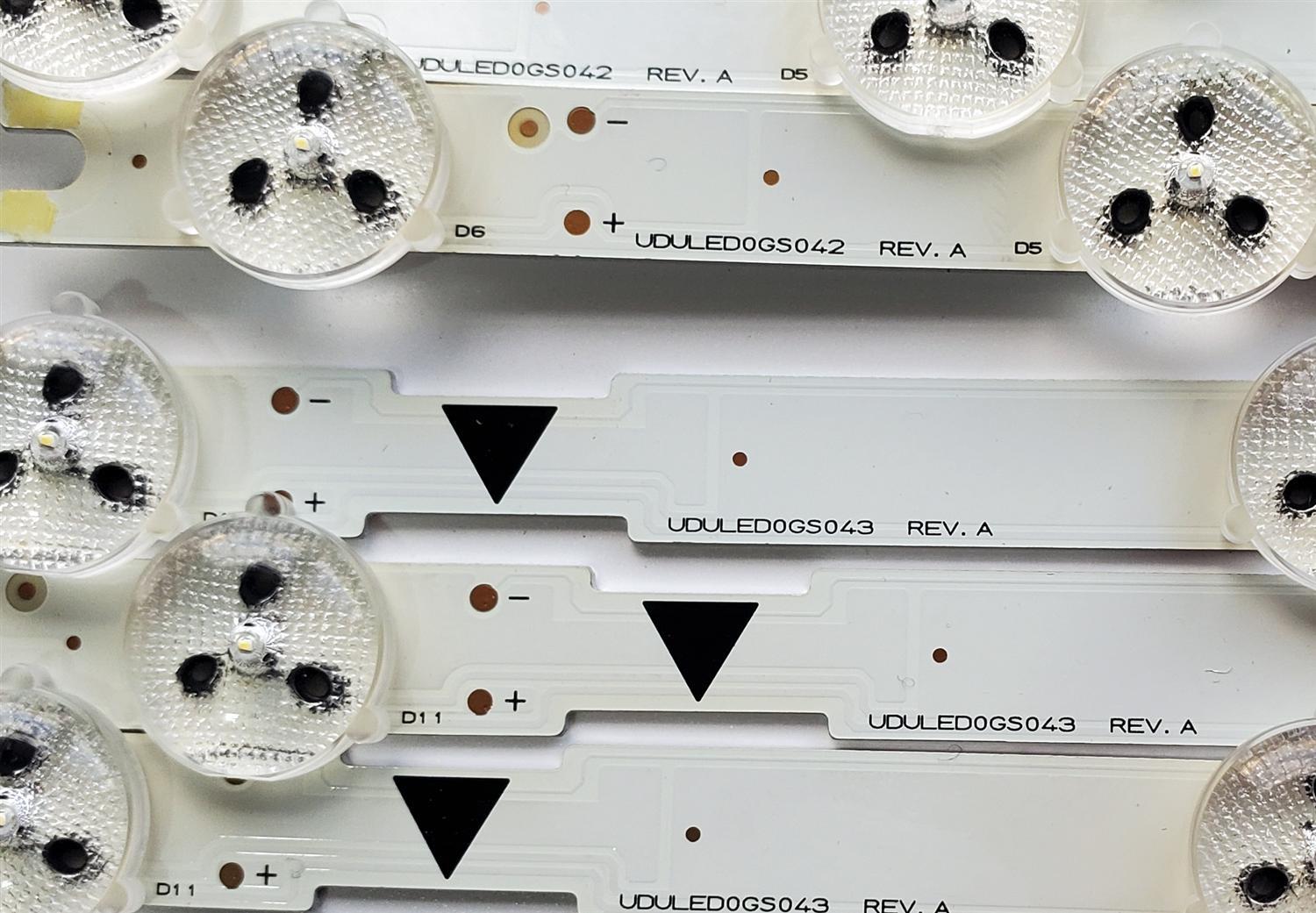 KIT DE LED'S PARA TV PHILIPS ((6 PIEZAS)) / NUMERO DE PARTE UDULED0GS042 / UDULED0GS043 / LG INNOTEK 40INCH DOPPLER A TYPE REV0.0 / 40INCH DOPPLER B TYPE REV0.0 / 40W11S1P / PANEL U4A20XH / DISPLAY V400HJ6-PE1 REV.C1 / MODELOS 40PFL4609/F8 / 40MV324X/F7 - Imagen 2