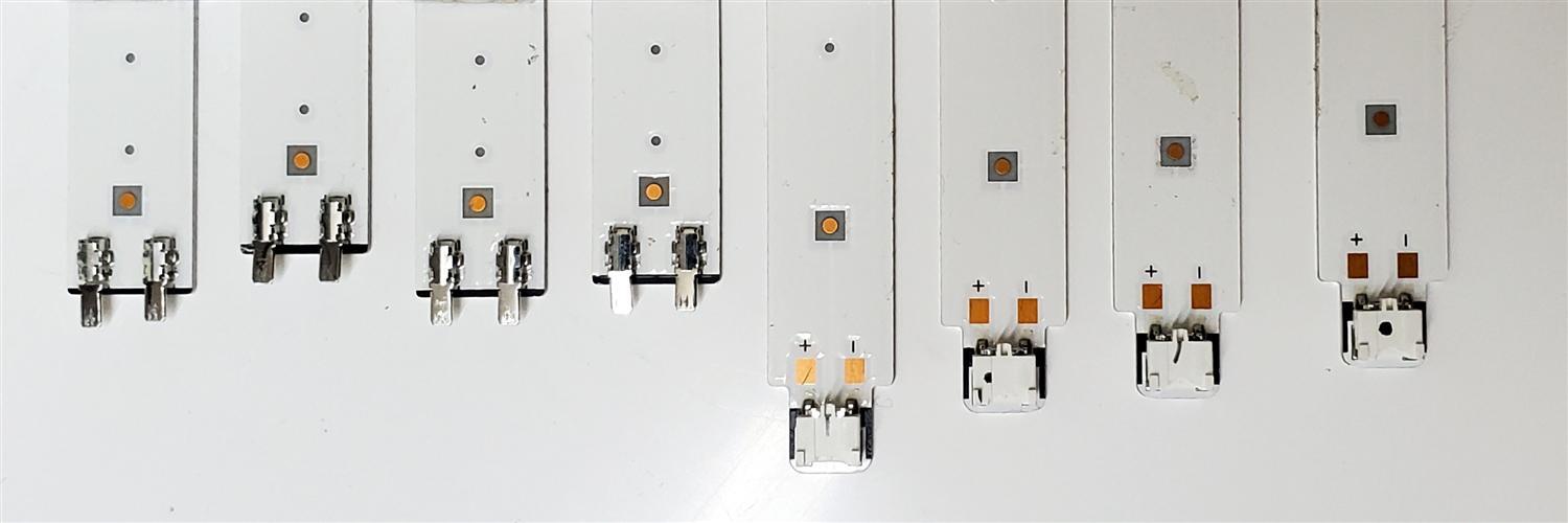 KIT DE LEDS PARA TV SAMSUNG ORIGINAL 8 PIEZAS / NUMERO DE PARTE BN96-50458A / BN96-50459A / E8_CFM_R5(1) / E8_CFM_R6(1) / E8_CFM_L6(1) / R1.0_TBQ-100_7PI / LM41-00891A / LM41-00892A /  MODELOS UN58TU / GU58AU / UA58 / UE58 / MAS MODELOS EN DESCRIPCIÓN - Imagen 4