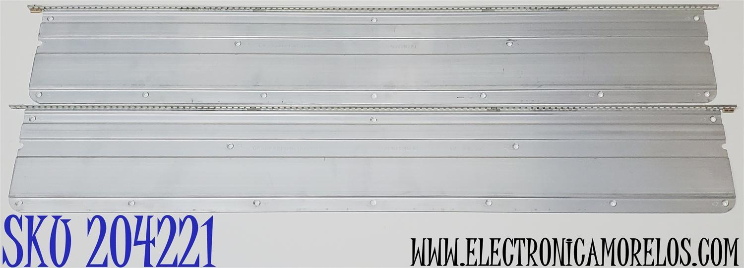 KIT DE LED'S PARA TV ((2 PIEZAS)) / NUMERO DE PARTE LBM550M2006-I-1(HF)(0)(L) / LBM550M2006-H-1(HF)(0)(R) / E74739 / 015B8000-B46-000-6840 / V-6840-B46-10 / LBM550M2006-I-1 / LBM550M2006-H-1 / PANEL TPT550J1-HVN06.U / MODELOS C5517HC / E554