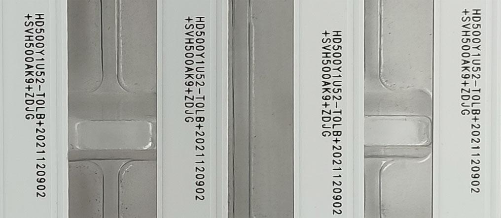 KIT DE LED'S ((NUEVOS)) PARA TV HISENSE ((4 PIEZAS)) / NUMERO DE PARTE SVH500AK9 / HD500Y1U52-T0LB / ZD_SSC_D500_4X10_01_TDE30_V2.00_20211209 / HD500Y1U52-T0LB+2021120902+SVH500AK9+ZDJG / 1275211500 / HE230324 / 102165 Z / MODELO 50C350LU - Imagen 4