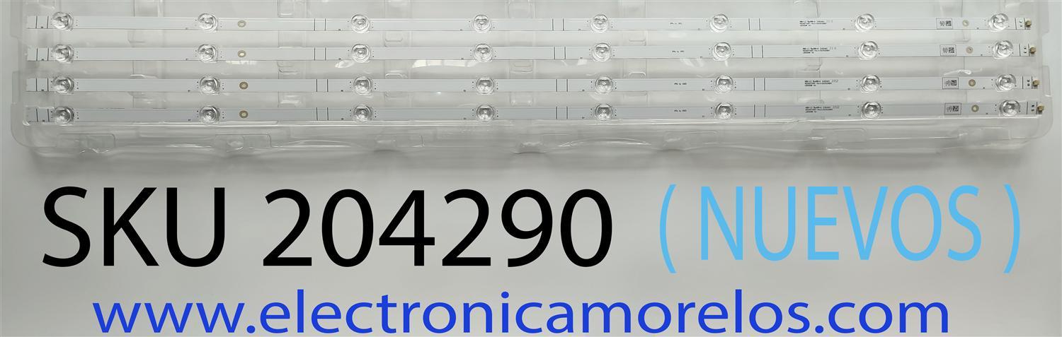 KIT DE LED´S (( NUEVOS )) PARA TV HISENSE (( 4 PZ )) NUMERO DE PARTE LB5009R V.0 / HD500Y1U91-T0L2+2021030801 / 1253610 / HE50D62 11200 / PANEL HD500Y1U91-T0L2\GM\CKD3A\ROH / MODELOS 50R6G / 50R6E4 / 50A6H / 50A6GV