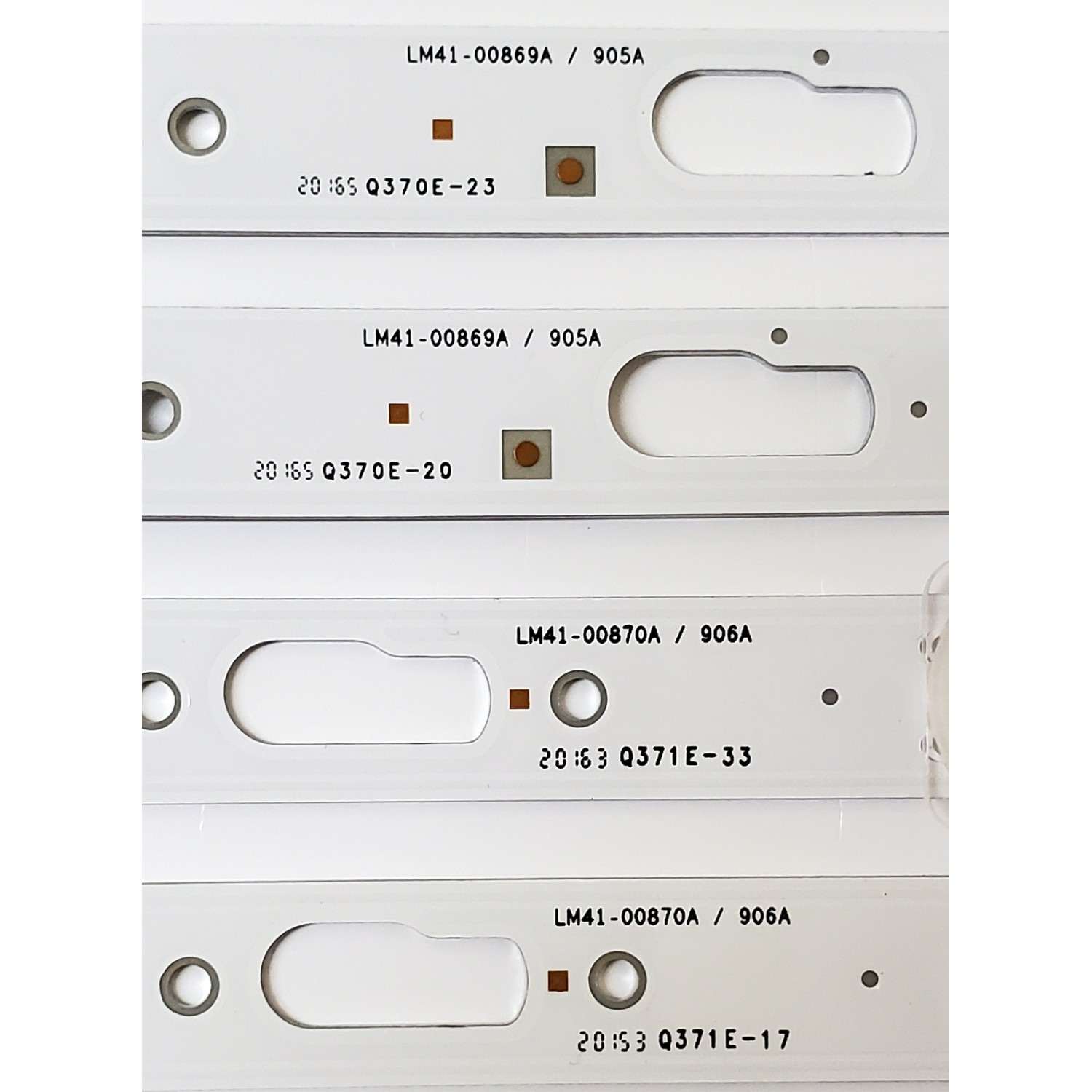 KIT DE LED'S PARA TV SAMSUNG ((6 PIEZAS)) / NUMERO DE PARTE BN96-50317A / BN96-50318A / E0_CFM_L6(1) / E0_CFM_R6(1) / R1.0_TBD-100_7pi / LM41-00869A / 905A / LM41-00870A / 906A / MODELO UN50TU8000 / UN50TU8000FXZA AB04 - Imagen 2