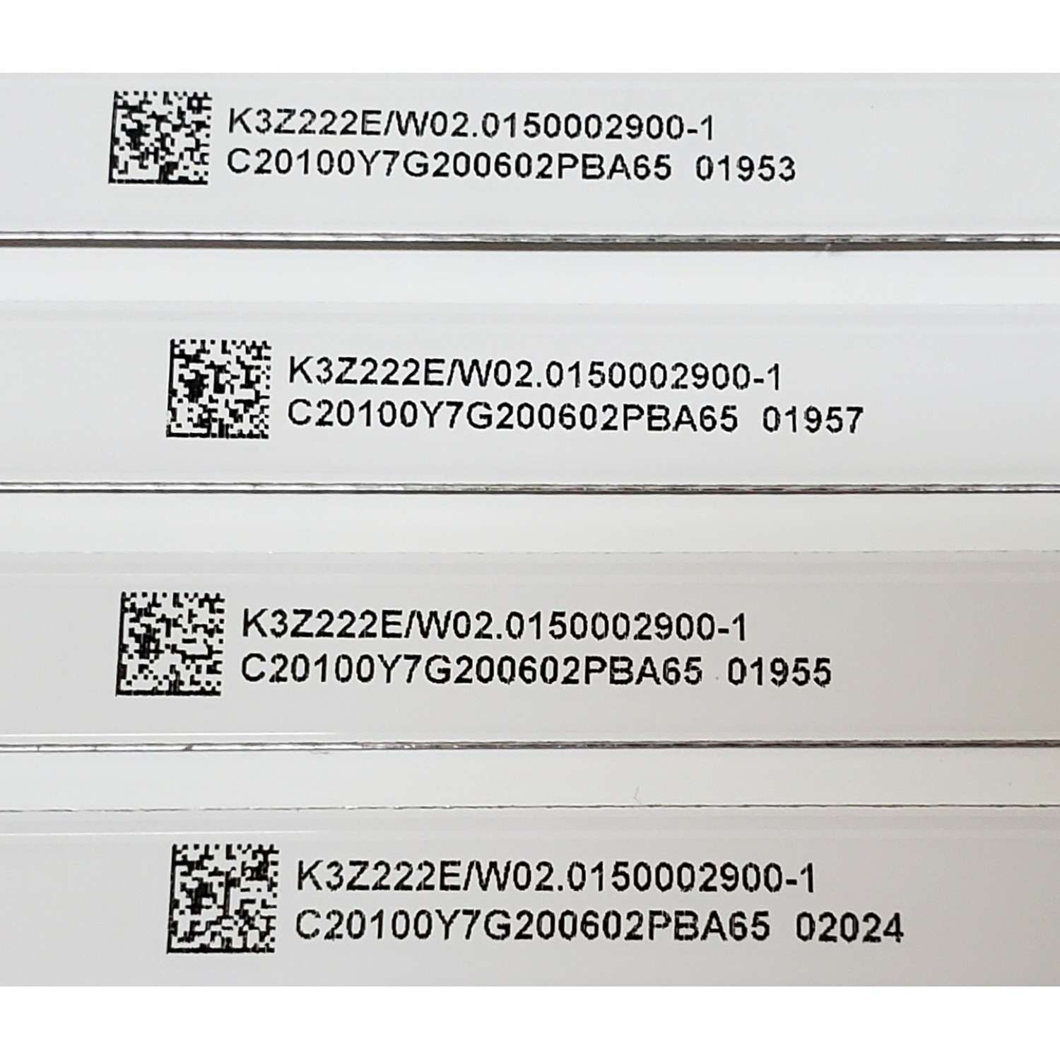 KIT DE LED'S PARA TV ELEMENT ((4 PIEZAS)) / NUMERO DE PARTE ZN-50HS09A-4 / ZN-50HS09A-4 91129 V3.3-0S / E177671 / C20100Y7G200602PBA65 / K3Z222E/W02.0150002900-1 / PANEL V500DJ6-QE1 / MODELOS E4SFT5017 P9190 / E4AA50N - Imagen 3