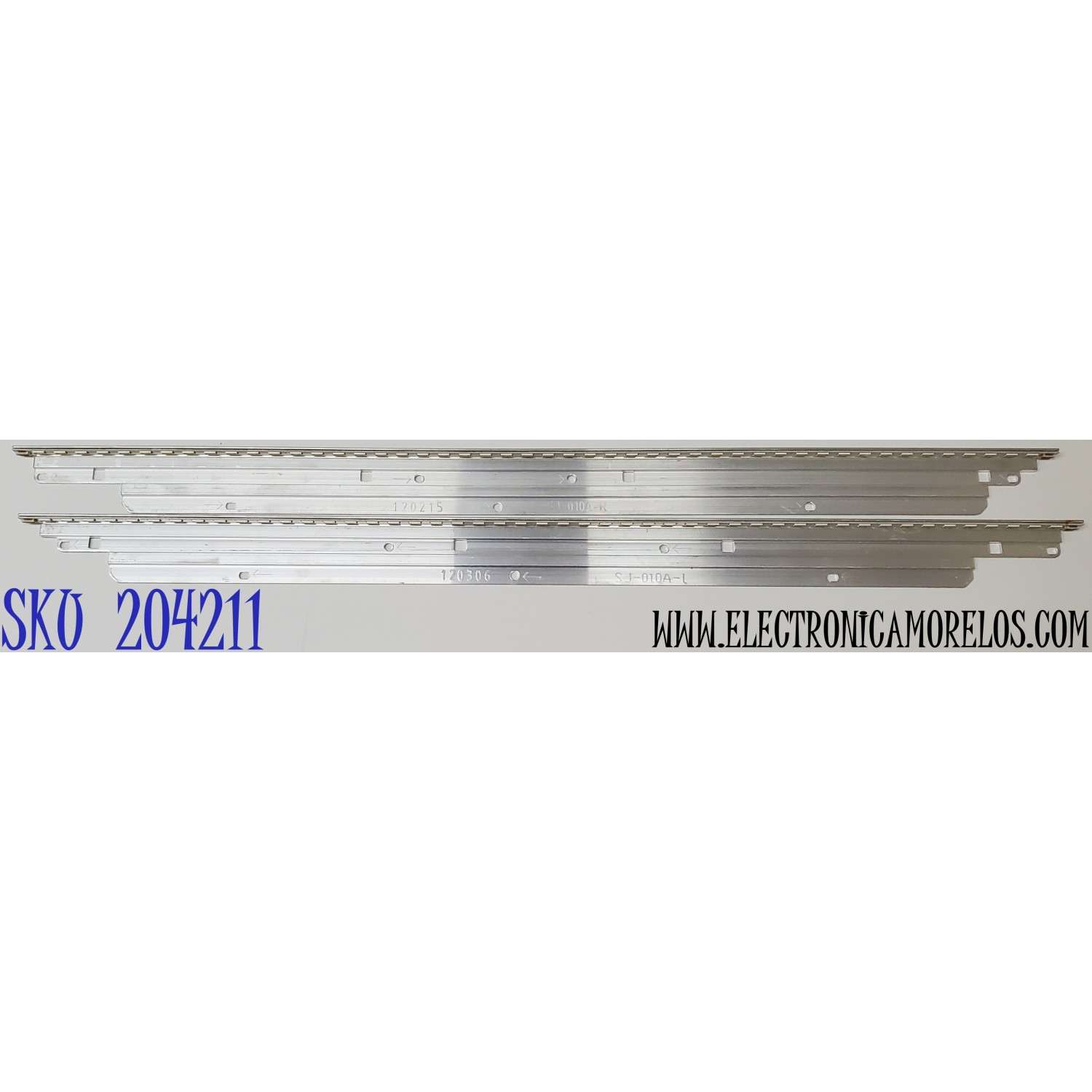 KIT DE LED'S PARA TV SONY ((2 PIEZAS)) / NUMERO DE PARTE SLED 2012SRS46 7030 2D REV1.0 / 2012SRS46 / 120215 / 120306 / SJ-010A-L / SJ-010A-R / MODELO KDL46HX850 / KDL-46HX850