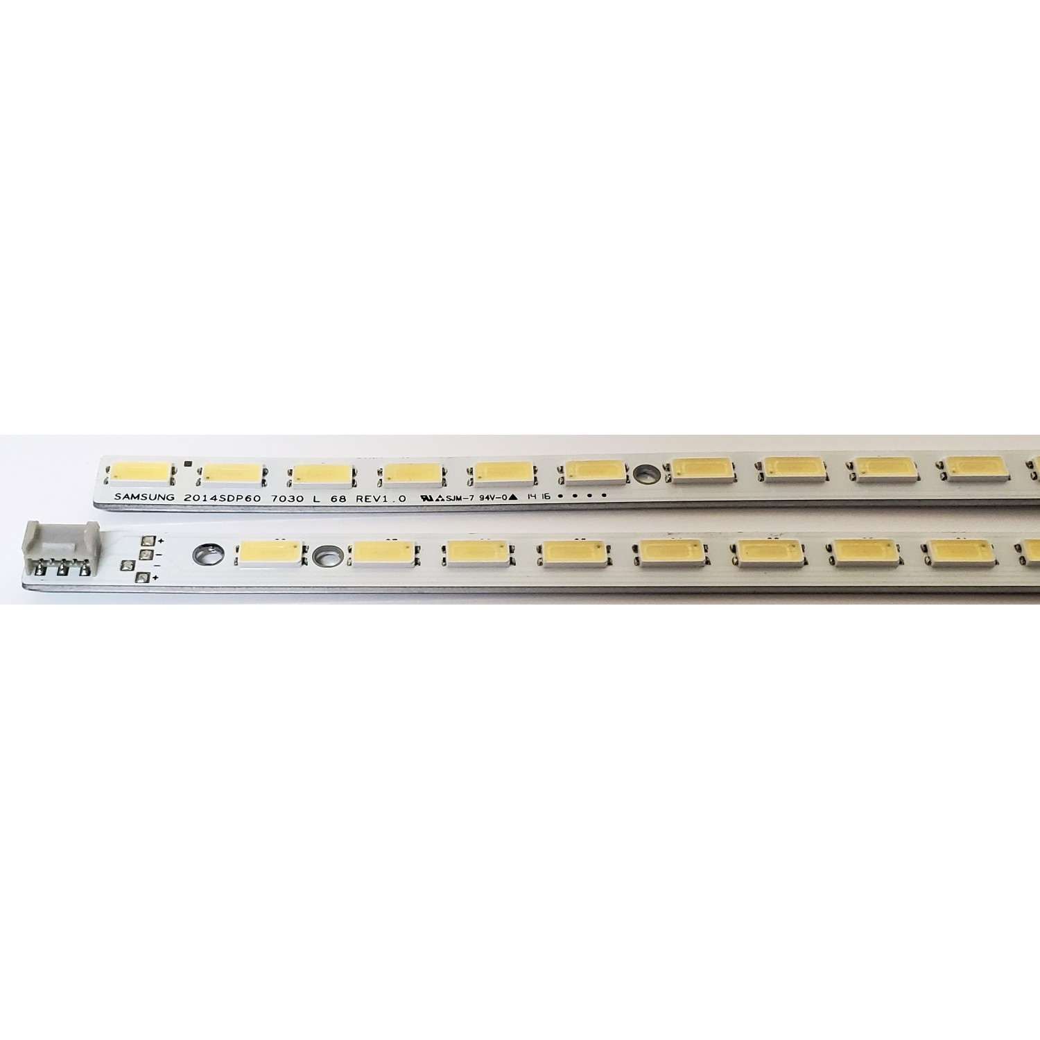 KIT DE LEDS PARA TV SHARP ORIGINAL 2 PIEZAS / NUMERO DE PARTE 5501ZZ / 5502ZZ / 2014SDP60 7030 L 68 REV1.0 / 2014SDP60 7030 R 68 REV1.0 / GA0361TPZZ / PANEL JE600D3GV2AZ / MODELO LC-60C6500U / LC-60EQ10U - Imagen 3