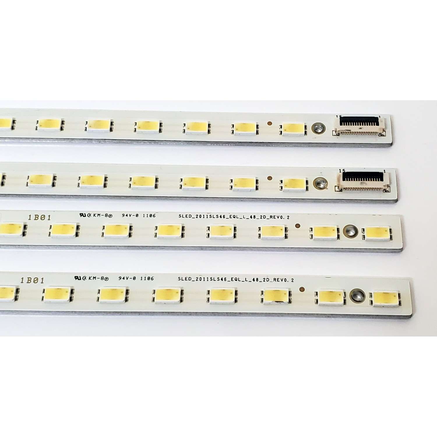 KIT DE LED'S PARA TV SONY ((4 PIEZAS)) / NUMERO DE PARTE SLED_2011SLS46_EQL / SLED_2011SLS46_EQL_L_48_2D_REV0.2 / SLED_2011SLS46_EQL_R_48_2D_REV0.2 / PANEL'S LSY460HQ01 / LTY460HQ04 / MODELO KDL-46HX820 / KDL46HX820 - Imagen 3