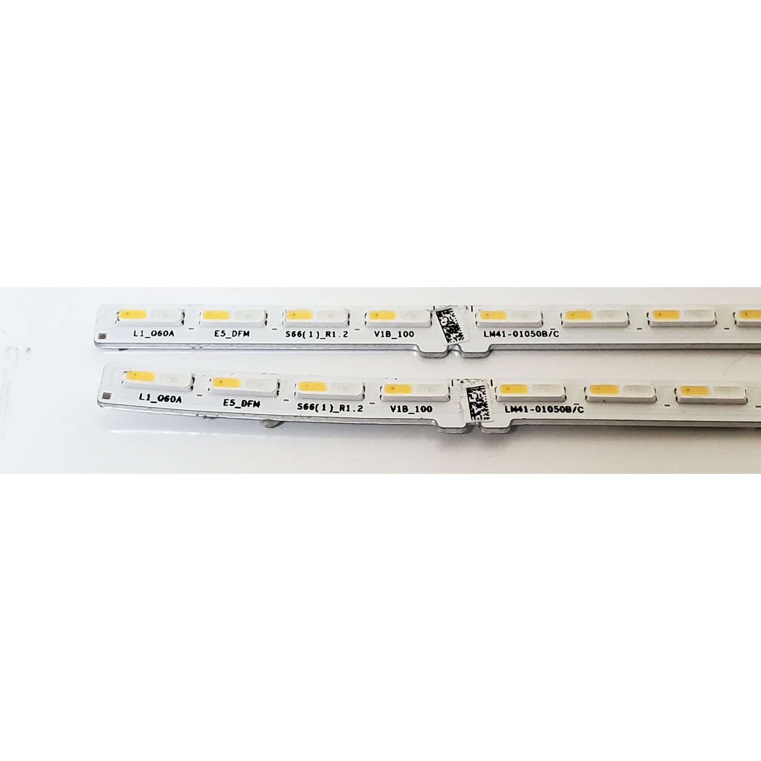 KIT DE LED'S  PARA TV SAMSUNG ((2 PIEZAS)) / NUMERO DE PARTE BN96-52584A / LM41-01050B / BN61-17492A / L1_Q60A E5_DFM S66(1)_R1.2 V1B_100 LM41-01050B/C / PANEL CY-SA043HGEY1V / DISPLAY HV430QUB-F1B / MODELOS QN55Q6D / QN55Q60 / QN55LS03 - Imagen 3