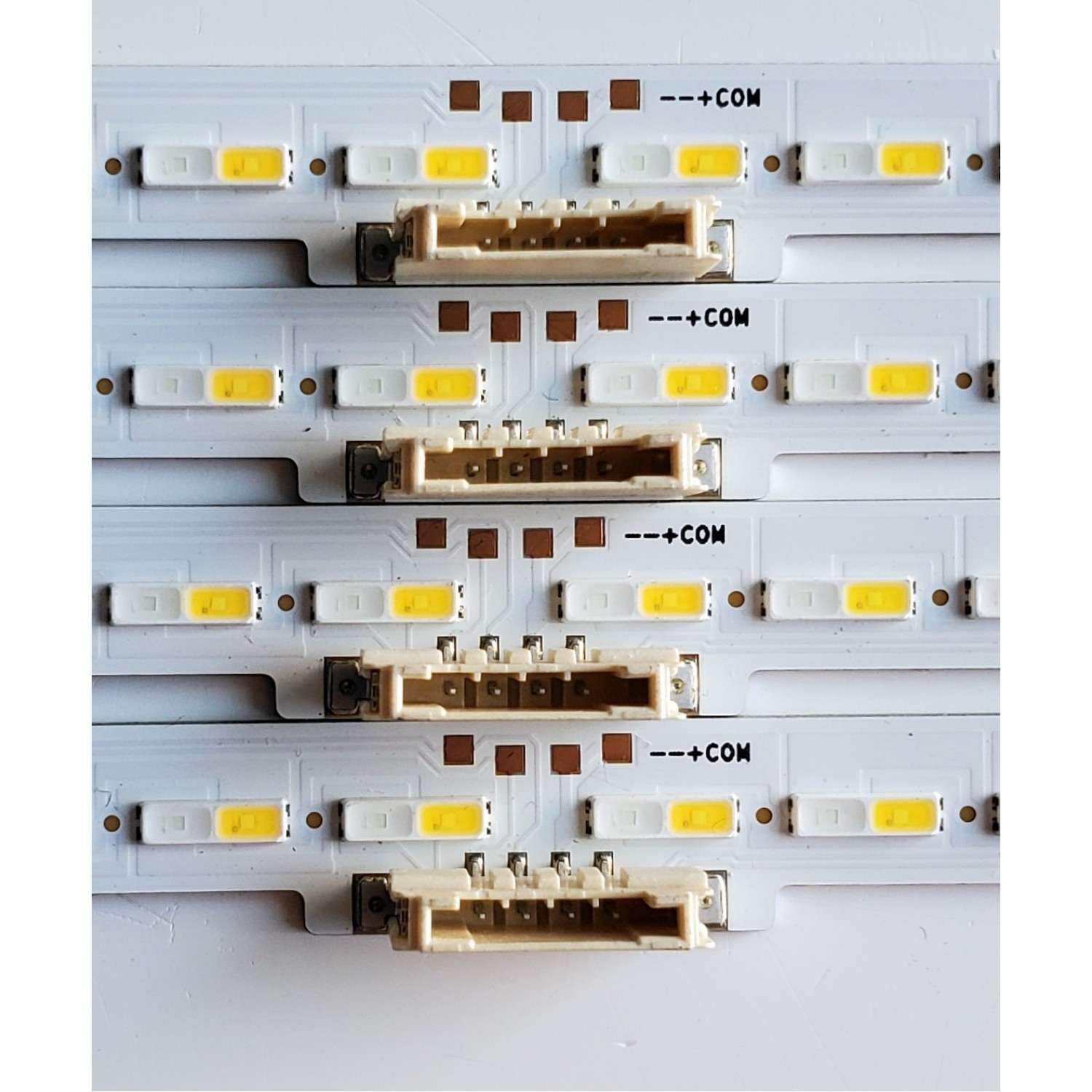 KIT DE LED'S PARA TV SAMSUNG ((4 PIEZAS)) / NUMERO DE PARTE BN96-50386A / LM41-00860A / L1_Q7060T_G5_DUM_S42(1)_R1.3_TC9_100_LM41-00860A / L1_Q7060T_G5_DUM_S42(1)_R1.2_TBC_100_LM41-00860A / MODELOS QN75LS03 / QN75Q60 / QN75Q6D / QN75Q70 / QN75Q7D / HG75T - Imagen 3