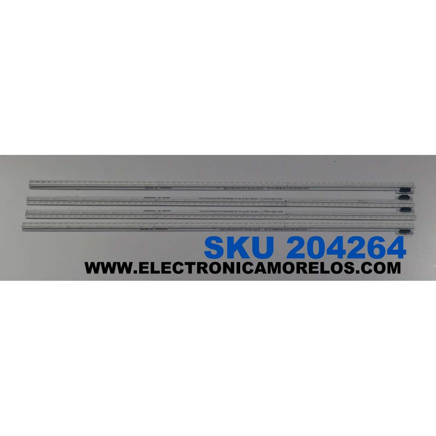 KIT DE LEDS ORIGINAL PARA TV LG 4 PIEZAS / NUMERO DE PARTE 75QNED80_BOE_66LED / SSC_Y22_75QNED80_BOE_66LED_A BAR_REV02_210702 / SSC_Y22_75QNED80_BOE_66LED_B BAR_REV02_210702 / PANEL NC750EQH-ABLH1 / MODELO 75QNED80UQA.BUSGLKR / 75QNED85TAA.BUSFLKR